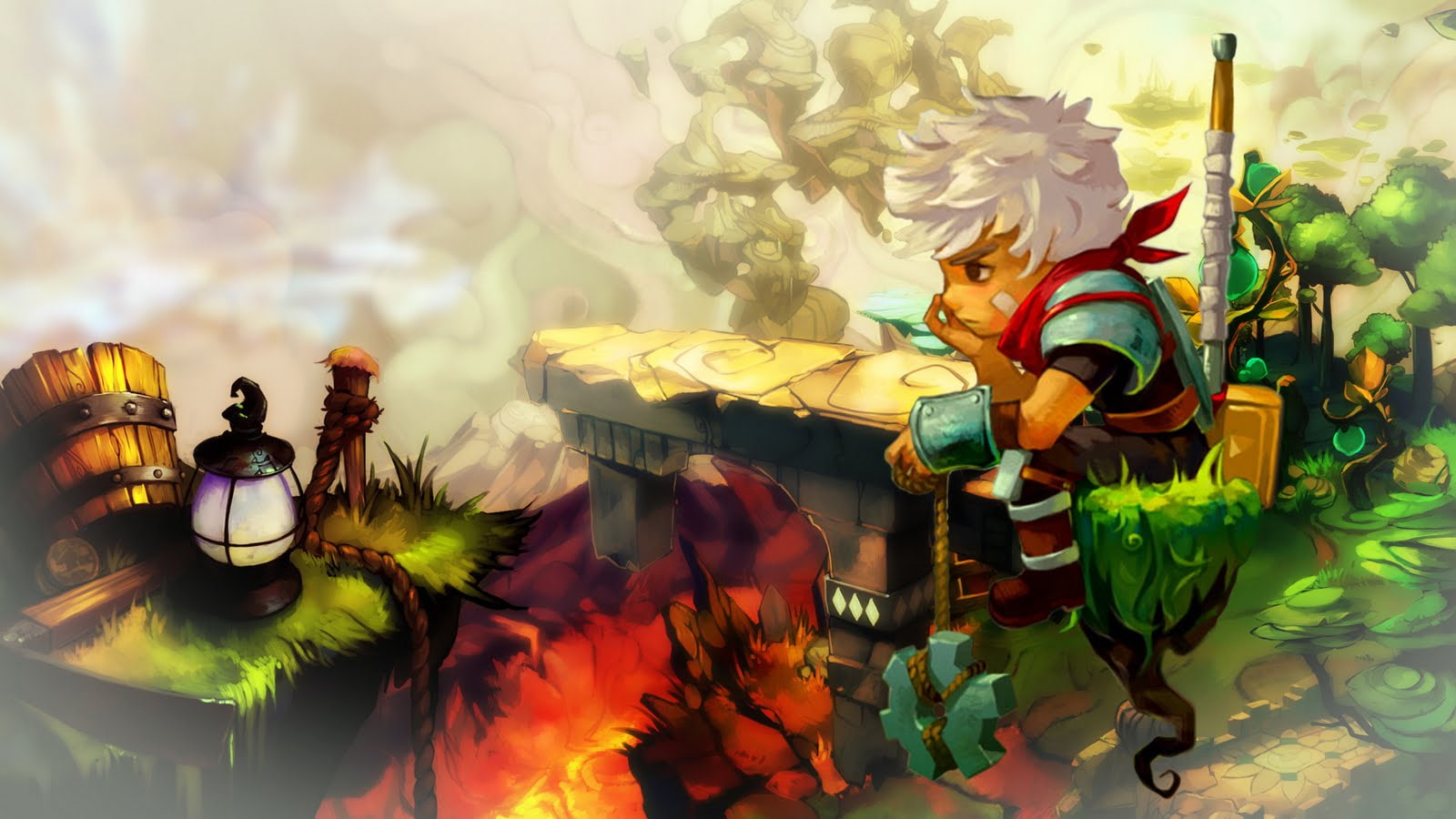 bastion, hd, video games, drawing, 720P, HD Wallpaper