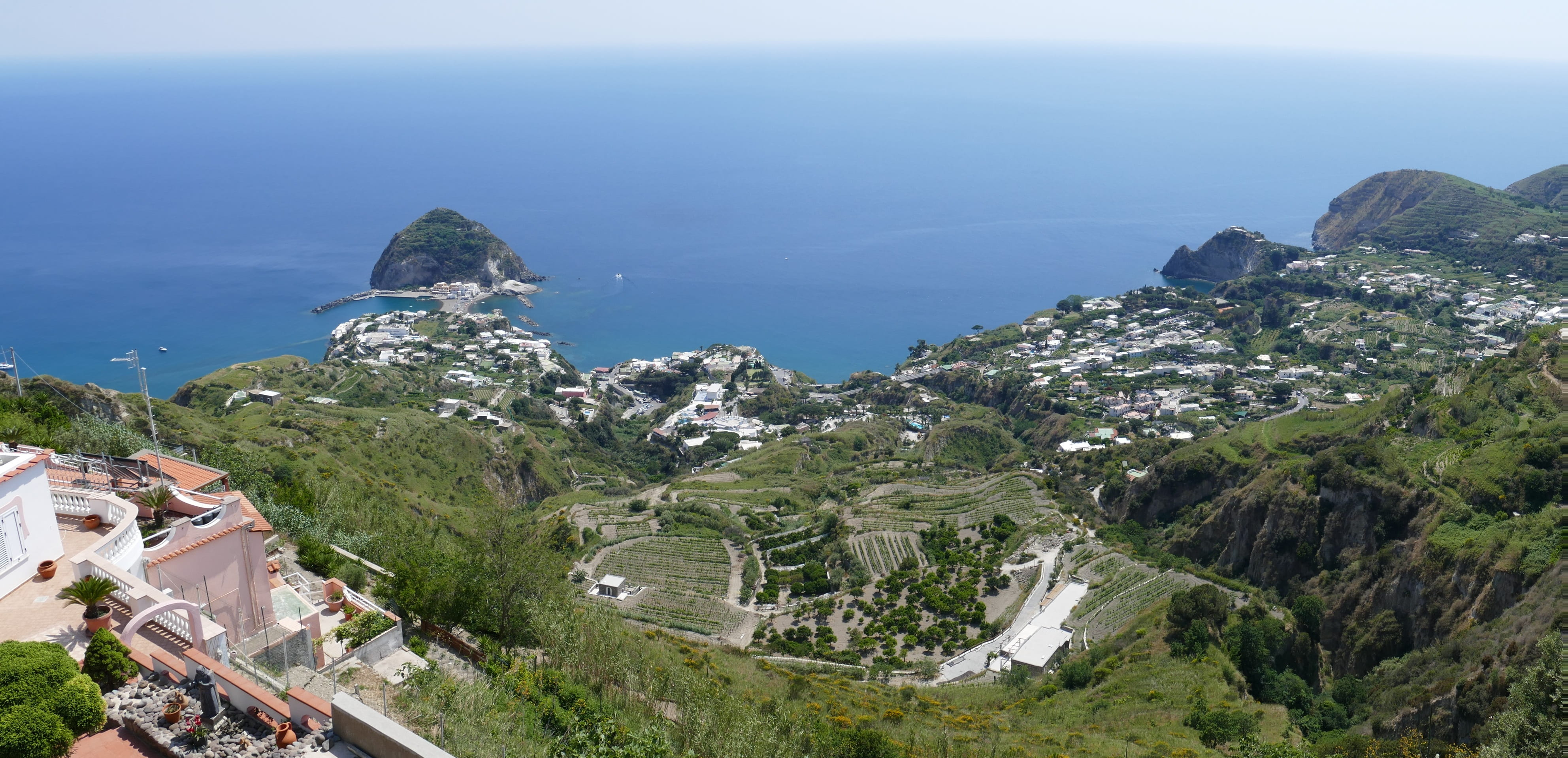 building, built structure, no people, holiday, townscape, high angle view, mediterranean, building exterior, scenics - nature, ischia, tourism, adriatic sea, HD Wallpaper