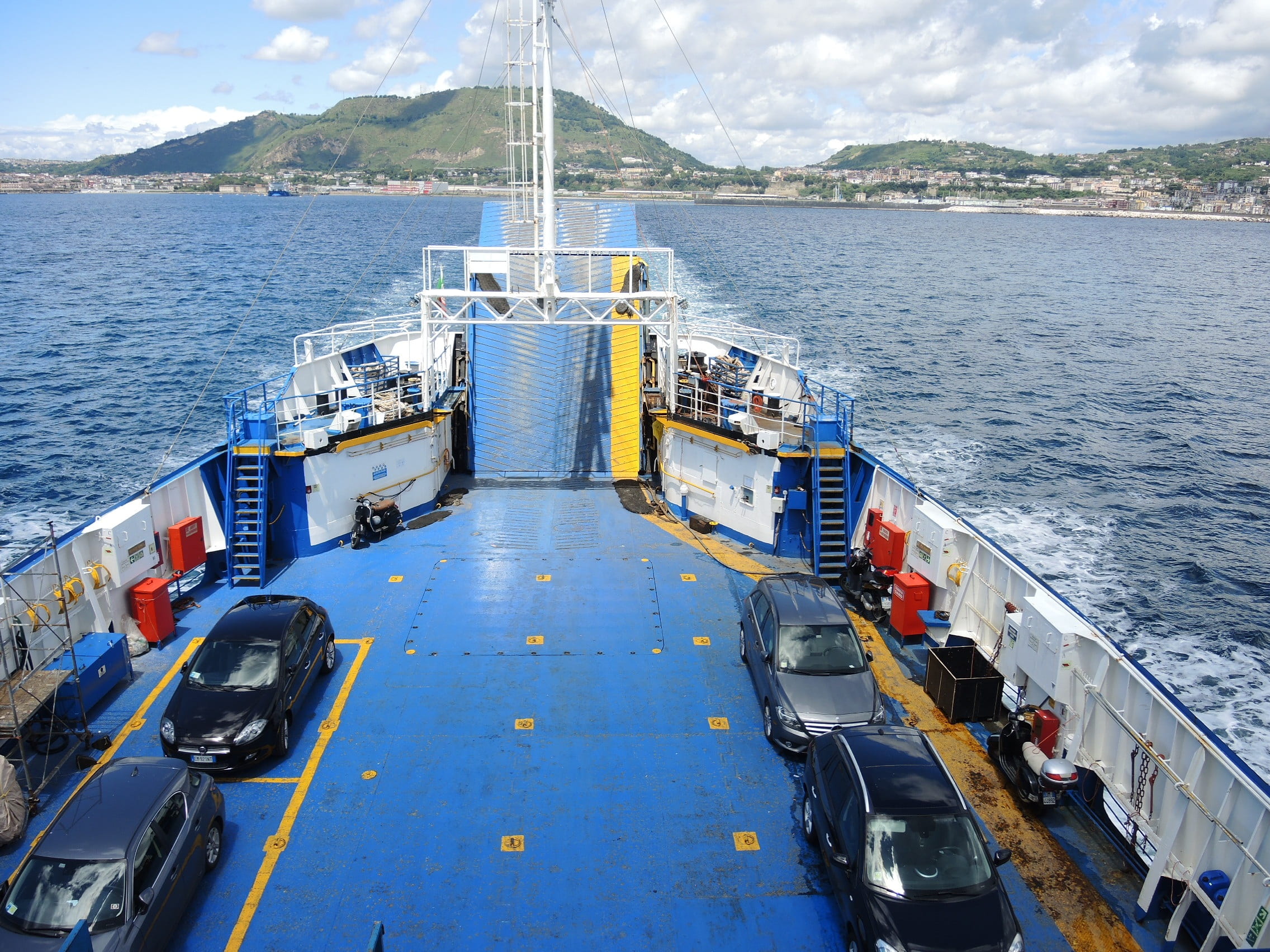 nature, freight transportation, 1080P, shipping, high angle view, architecture, sky, no people, transportation, mediterranean, nautical vessel, ferry, HD Wallpaper