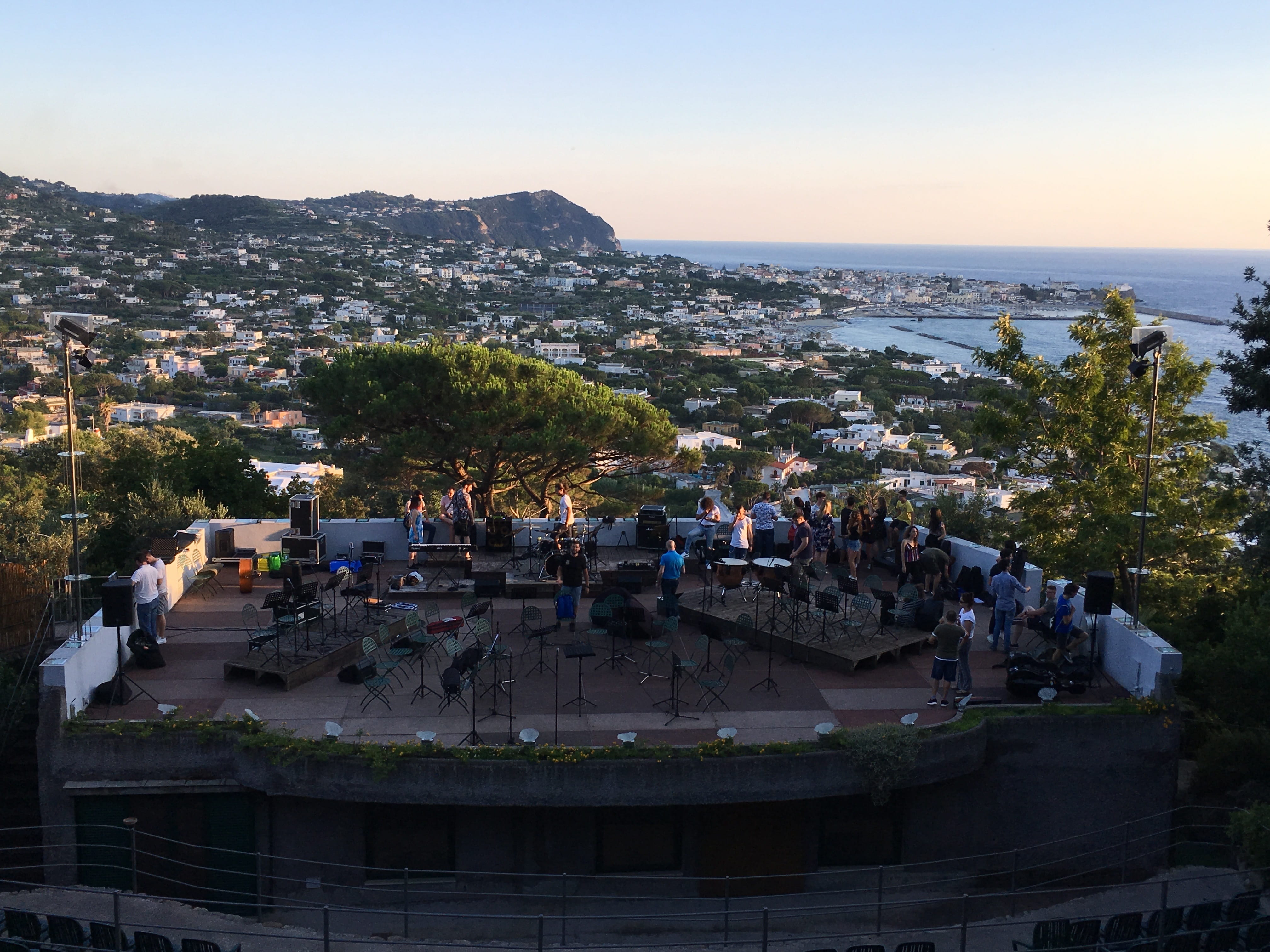 crowd, water, outdoors, high angle view, tree, ischia, sea, townscape, lamortella, building, festival, nature, architecture, crowded, day, built structure, HD Wallpaper
