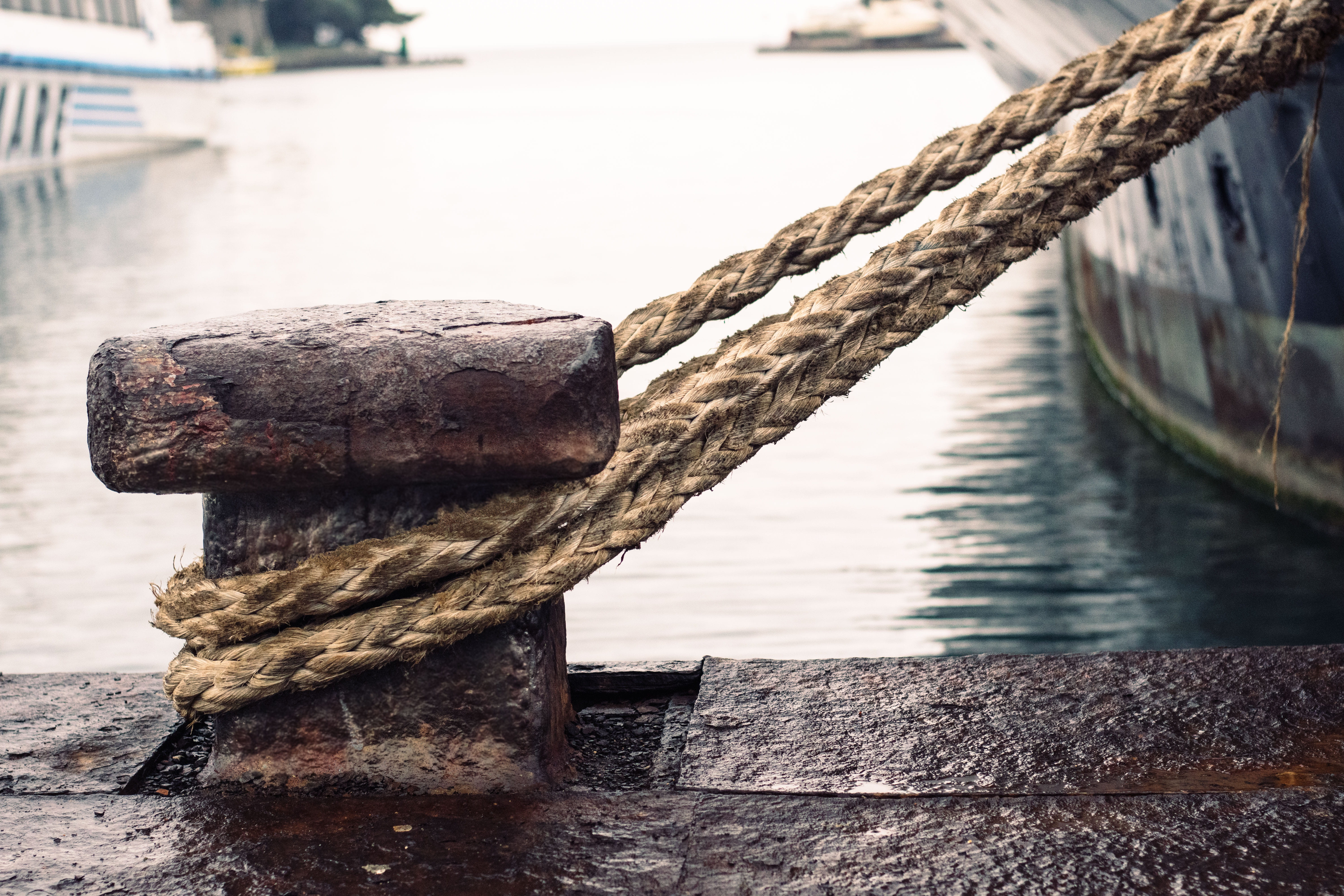 transportation, mode of transportation, wood - material, ischia, moored, bollard, post, close-up, no people, italy, outdoors, nautical vessel, wooden post, HD Wallpaper