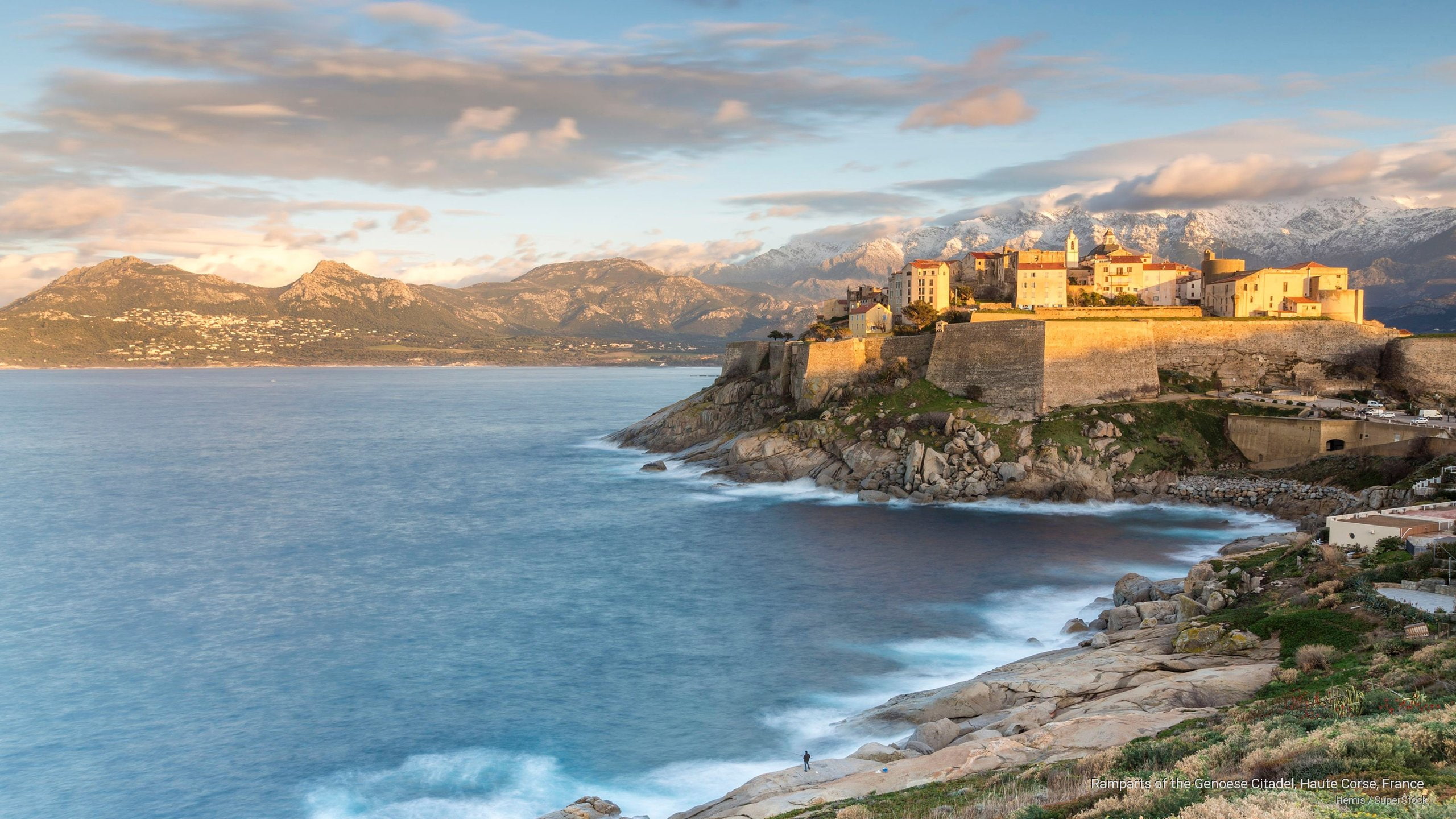 2K, france, ramparts, haute, citadel, genoese, Architecture, corse, HD Wallpaper