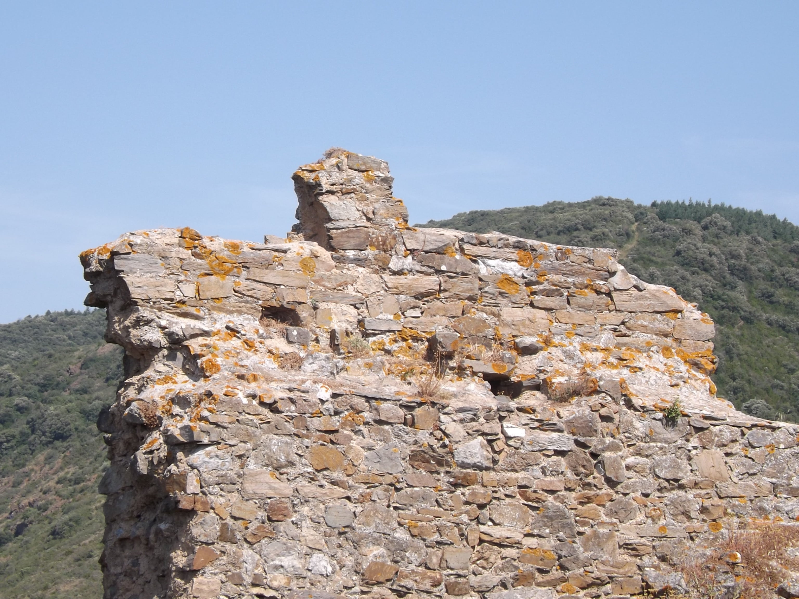outdoors, travel destinations, sky, stone wall, the past, architecture, history, blue, ruined, ancient, stone material, solid, old ruin, travel, fortifications, HD Wallpaper