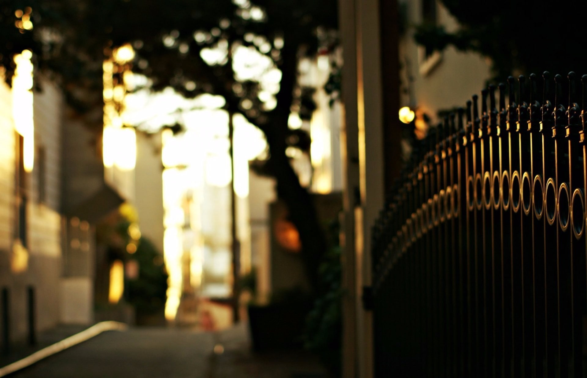 bokeh, depth of field, fence, 1080P, HD Wallpaper
