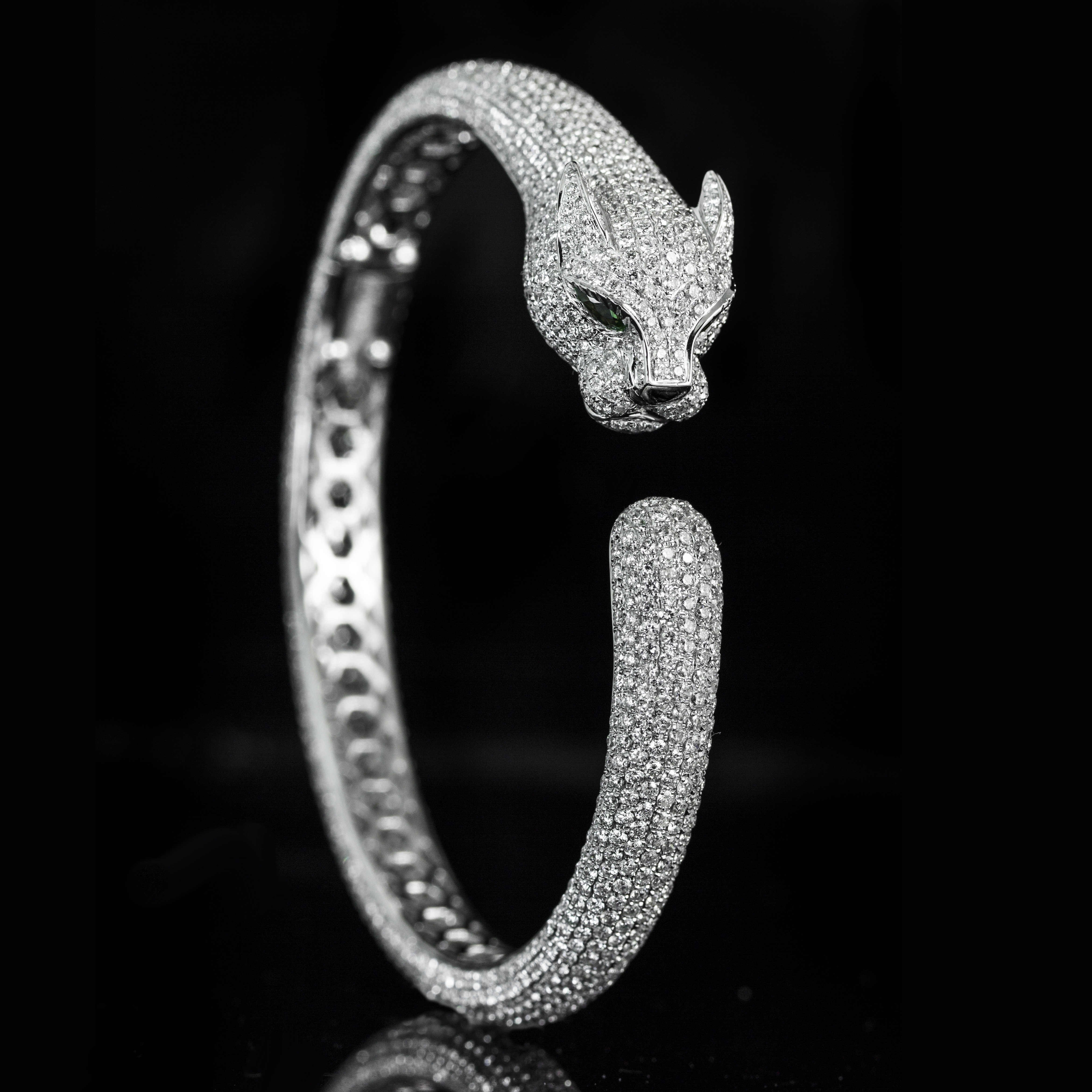 cuff, communication, reptile, vertebrate, craft, black background, no people, colored, animal body part, focus on foreground, 4K, cartier, studio shot, Phone HD Wallpaper