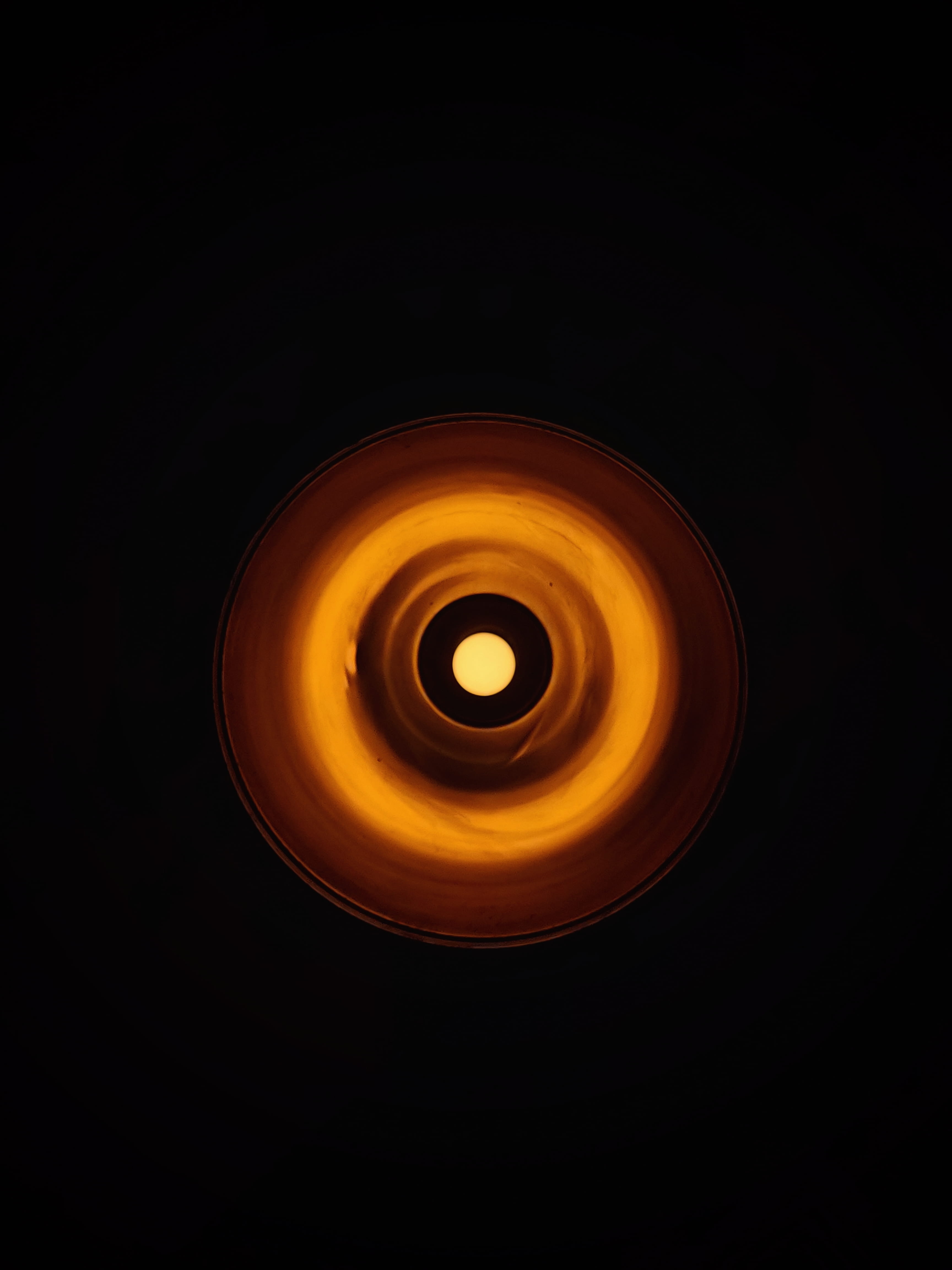 spiral, illuminated, blurred motion, luminosity, fractal, photography, minimalist, shape, photo, electric lamp, lighting equipment, dark, studio shot, orange color, Phone HD Wallpaper