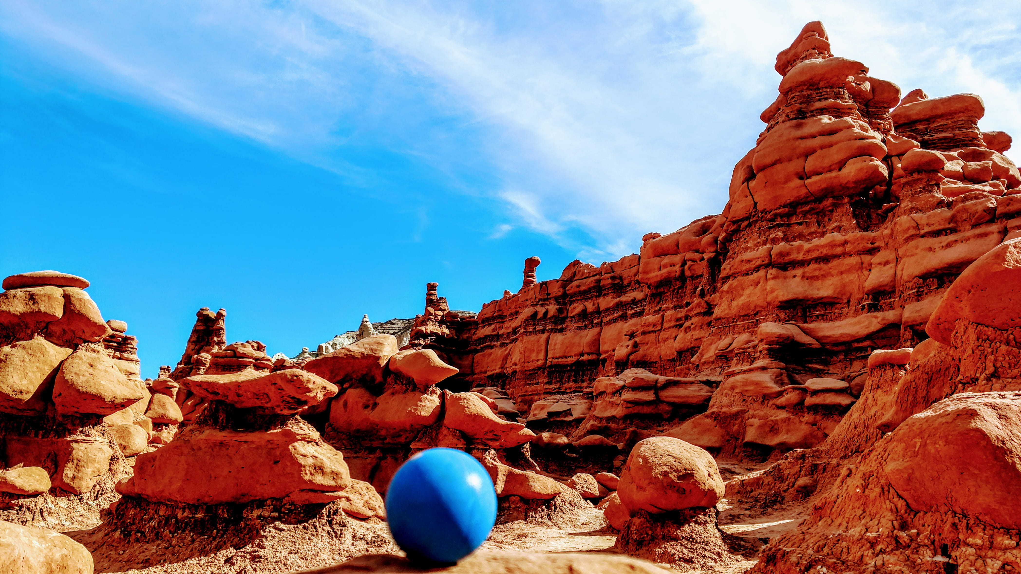 daylight, sky, geology, sandstone, formation, nature, 4K, travel destinations, geological formation, scenic, dry, stone, rock - object, arid, stability, HD Wallpaper