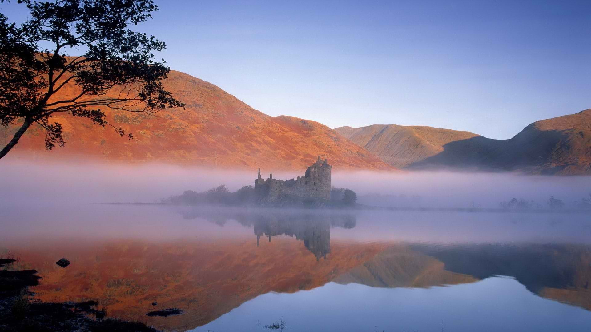1080P, kilchurn, castle, scotland, HD Wallpaper
