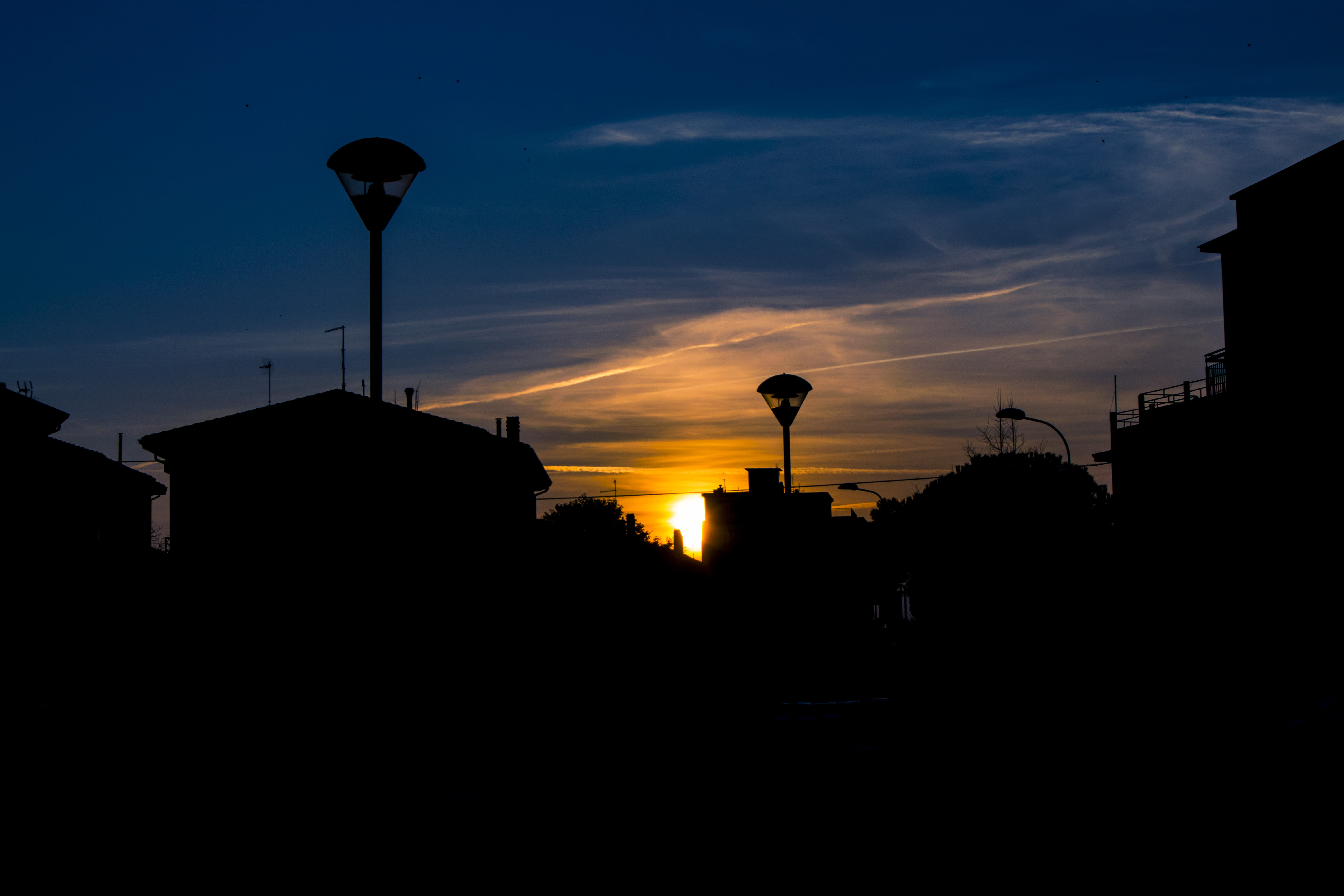 water conservation, architecture, building, lighting equipment, italy, street, outdoors, sun, pesaro, city, water tower - storage tank, no people, street light, HD Wallpaper
