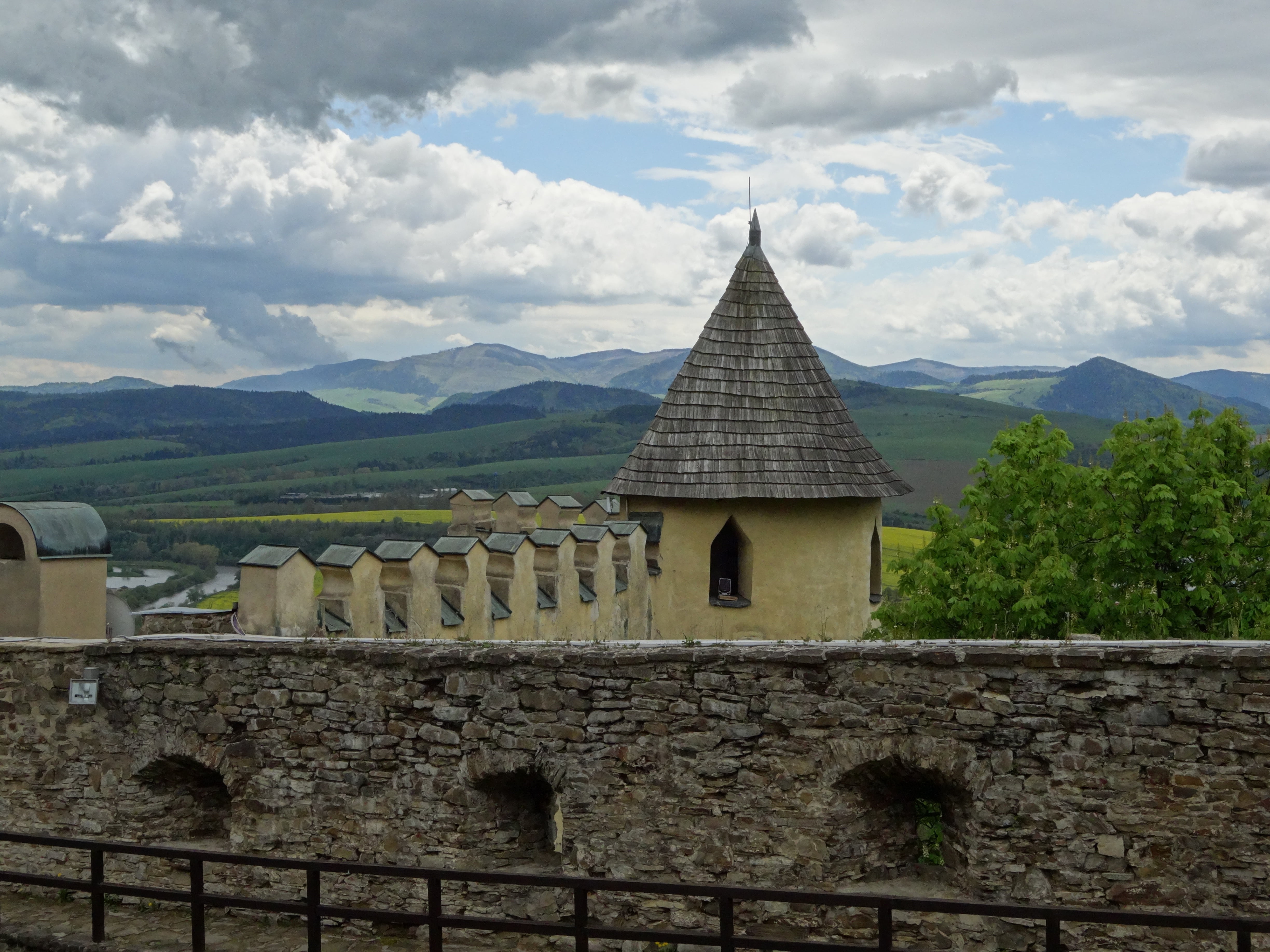 place of worship, spire, cloud - sky, building, history, built structure, nature, ancient civilization, no people, stone wall, plant, 4K, watchtower, outdoors, HD Wallpaper