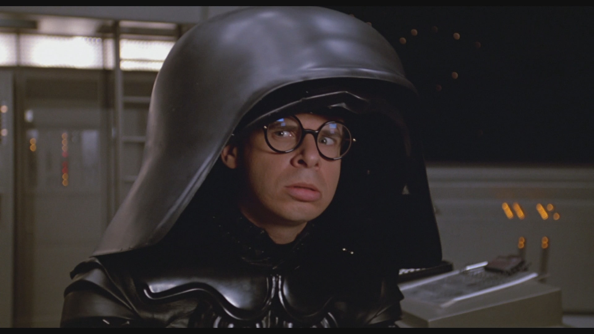 hd, 1080P, movies, spaceballs, men, dark, x, art, glasses, helmet, entertainment, screenshots, HD Wallpaper