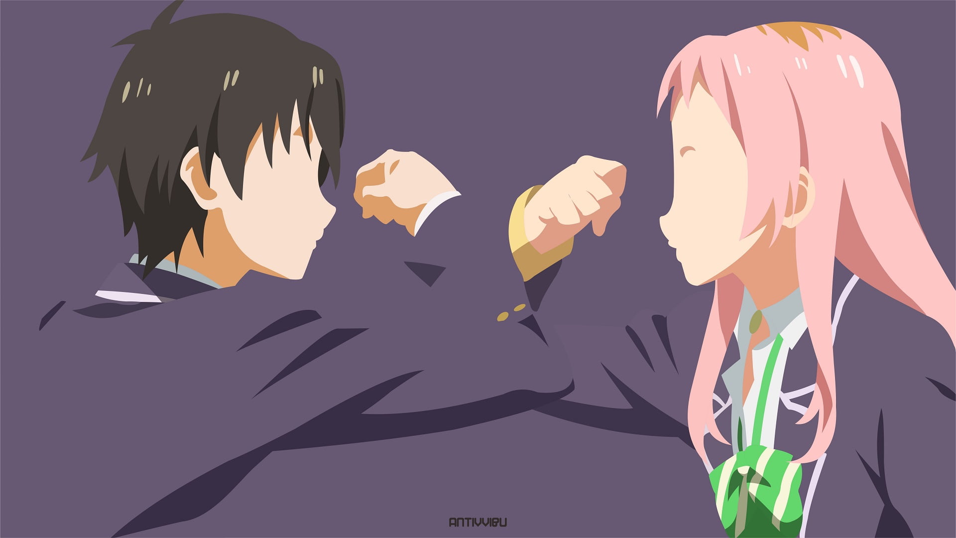 Gamers!, 1080P, Keita Amano, Aguri (Gamers!), Anime, HD Wallpaper