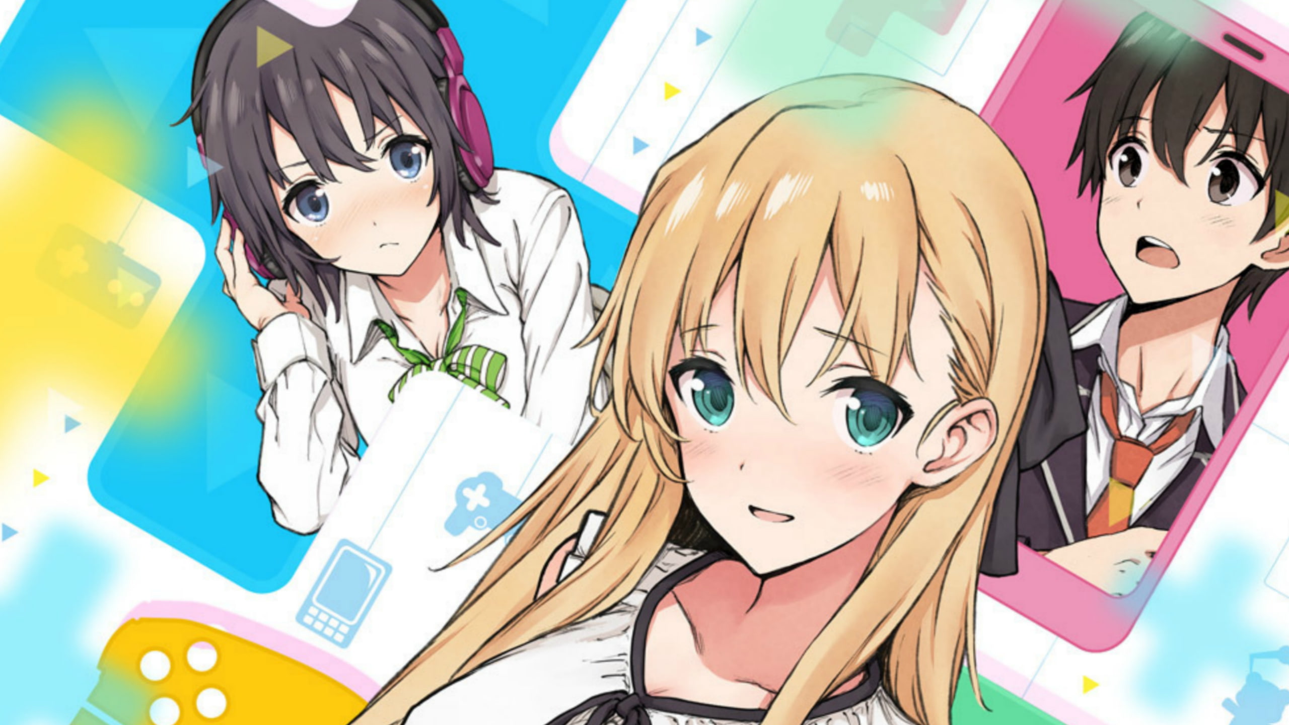 Amano Keita, gamers!, 2K, Karen Tendou, Hoshinomori Chiaki, HD Wallpaper