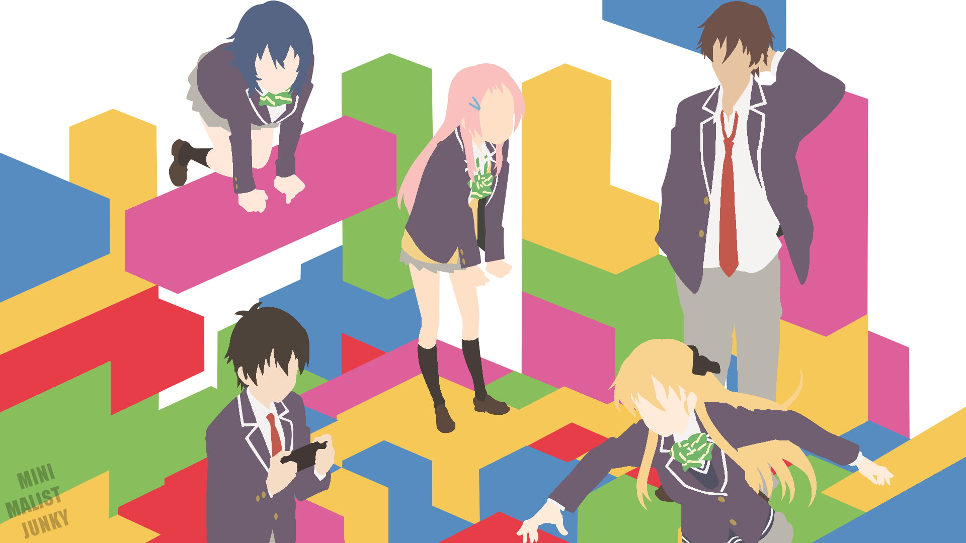 Hoshinomori Chiaki, Karen Tendou, gamers!, Aguri (Gamers!), 1080P, Uehara Tasuku, Amano Keita, HD Wallpaper
