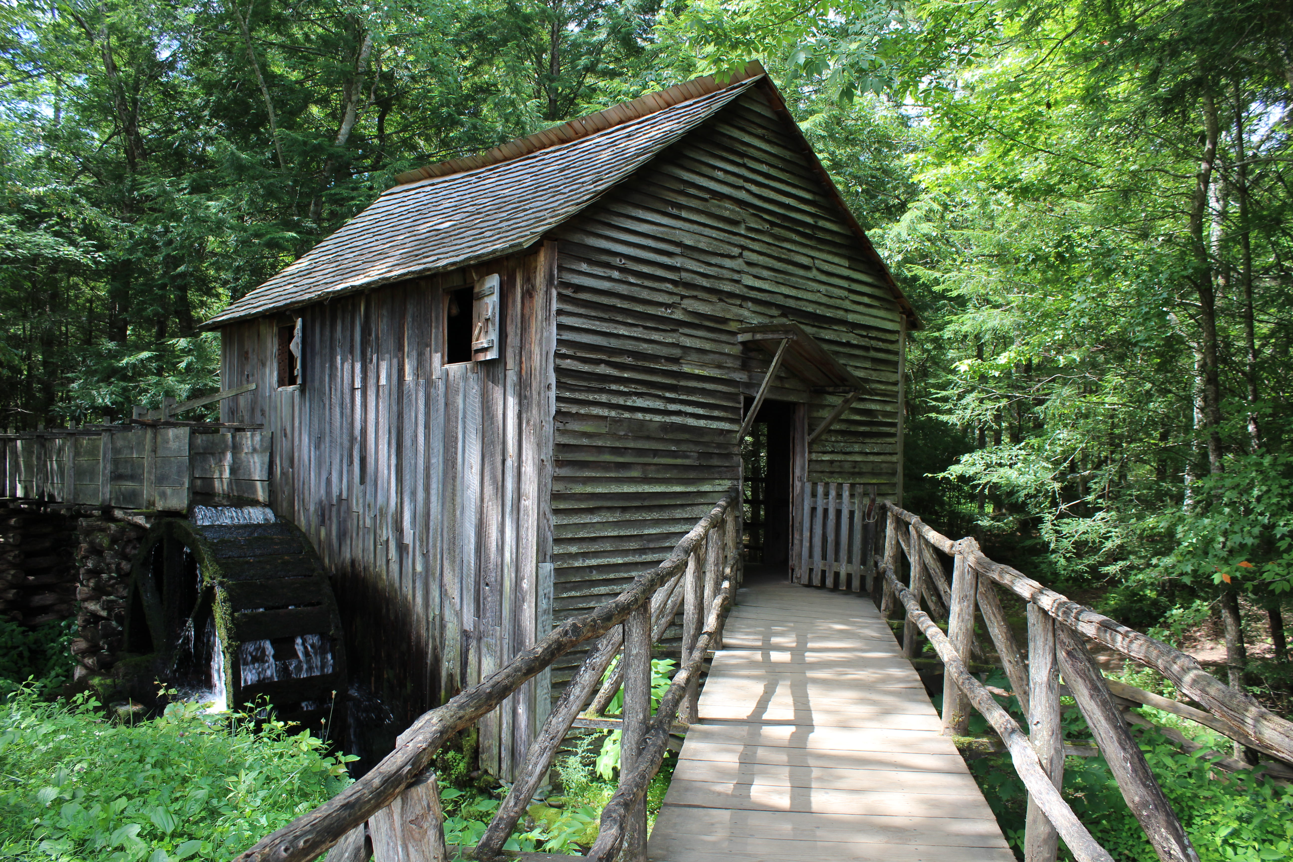 outdoors, wood, bridge, architecture, wooden bridge, wood - material, stone, growth, day, connection, building exterior, tree, the way forward, cabin, built structure, HD Wallpaper