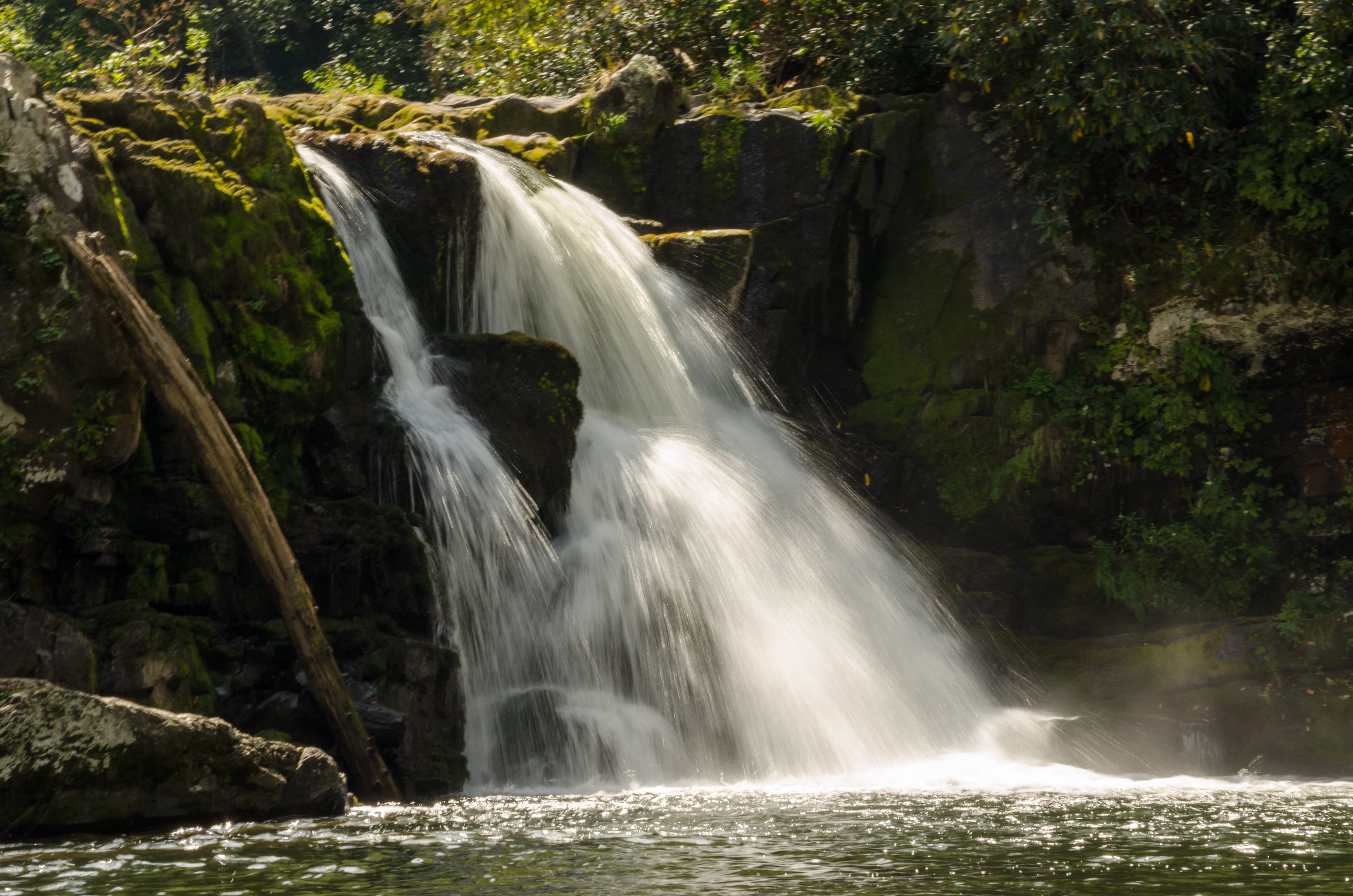 waterfall, environment, scenics, hiking, rainforest, Nature, stream, beauty In Nature, no people, river, green Color, trees, land, solid, 4K, freshness, HD Wallpaper