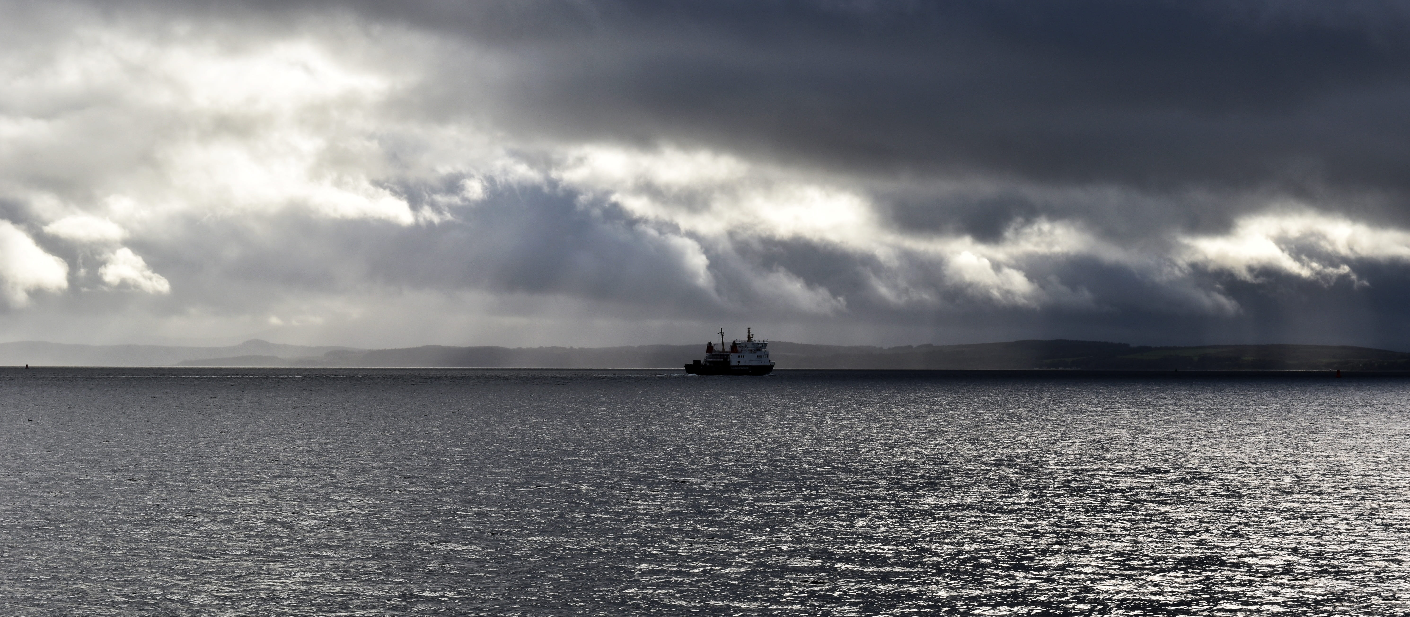 cloud - sky, shipping, 5K, horizon, seascape, no people, sailboat, nautical vessel, sailing, ship, sky, mode of transportation, boat, storm, sea, torrential rain, HD Wallpaper