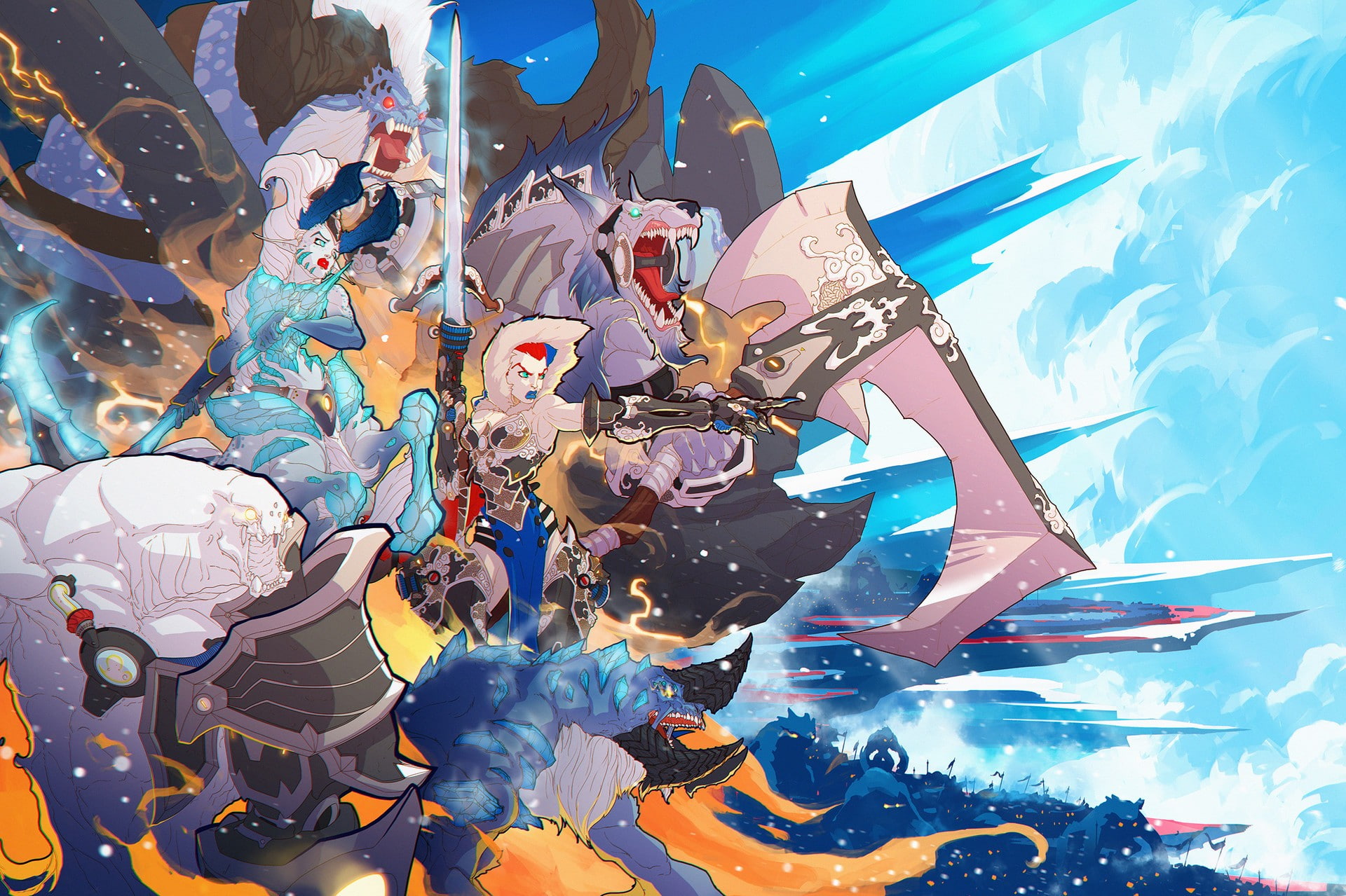 digital art, 1080P, Duelyst, HD Wallpaper