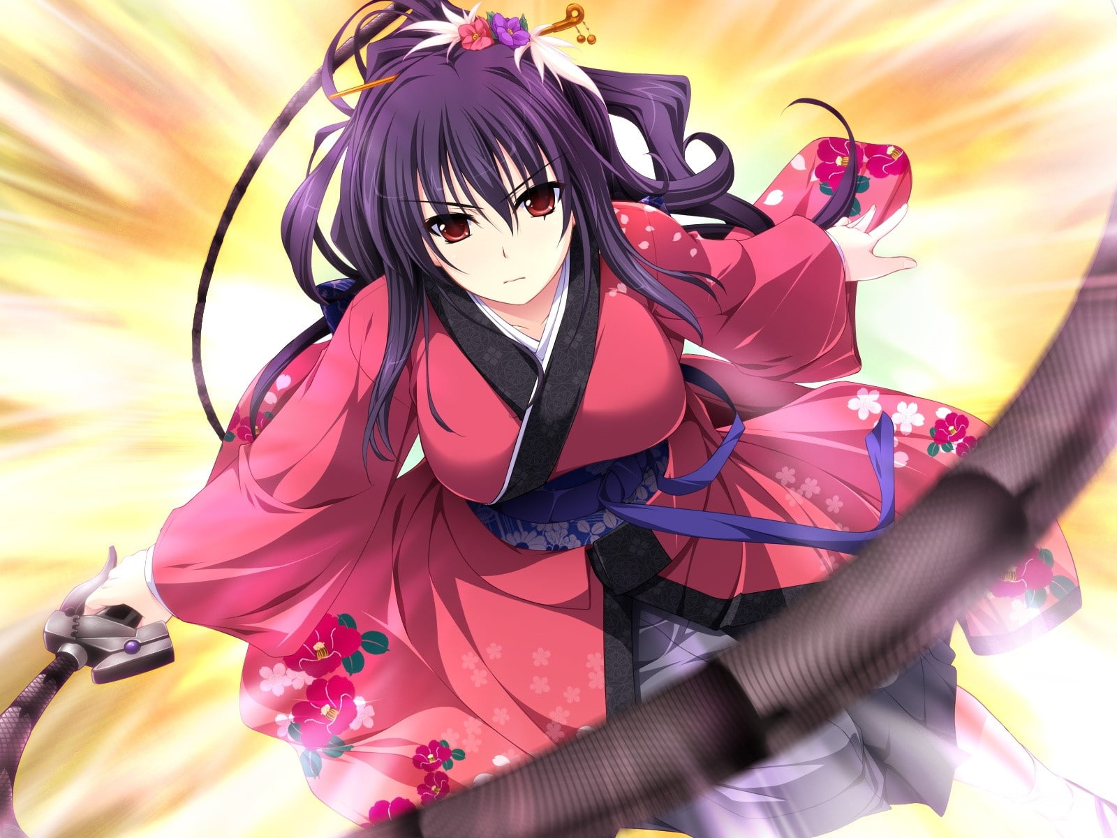 nature, adult, leisure activity, 720P, Duelist x engage, Girl, Kimono, art and craft, lifestyles, Brunette, real people, sunlight, day, clothing, women, HD Wallpaper