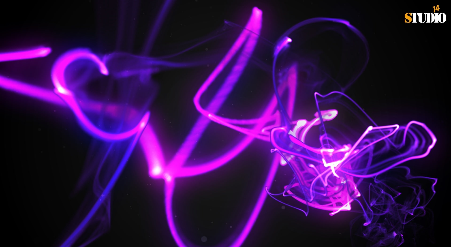 long exposure, illuminated, studio shot, 3d, sound, technology, night, aero, multi colored, futuristic, pattern, neon, Abstract, motion graphic, blue, purple, HD Wallpaper