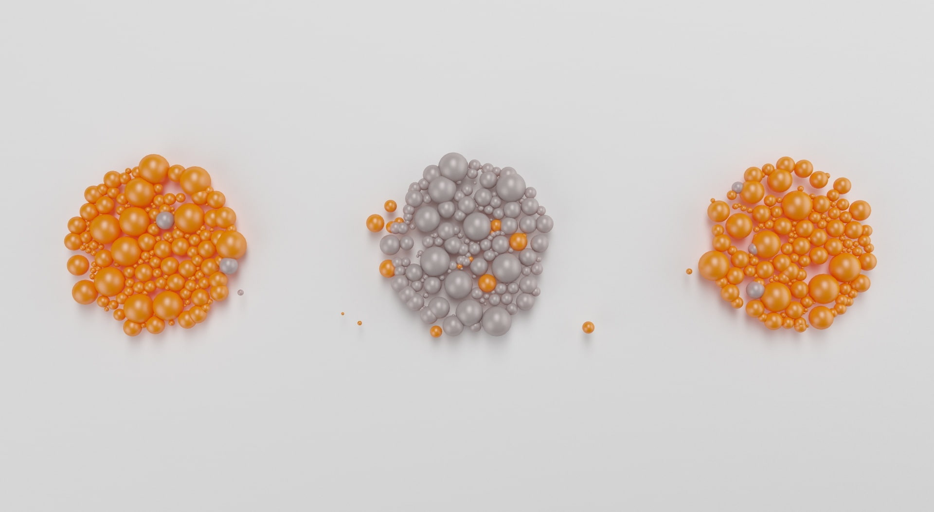 studio shot, 3ddesign, Pearls, orange color, Balls, white background, spheres, Gray, group of objects, wellbeing, food, spherical, Orange, tropical fruit, HD Wallpaper