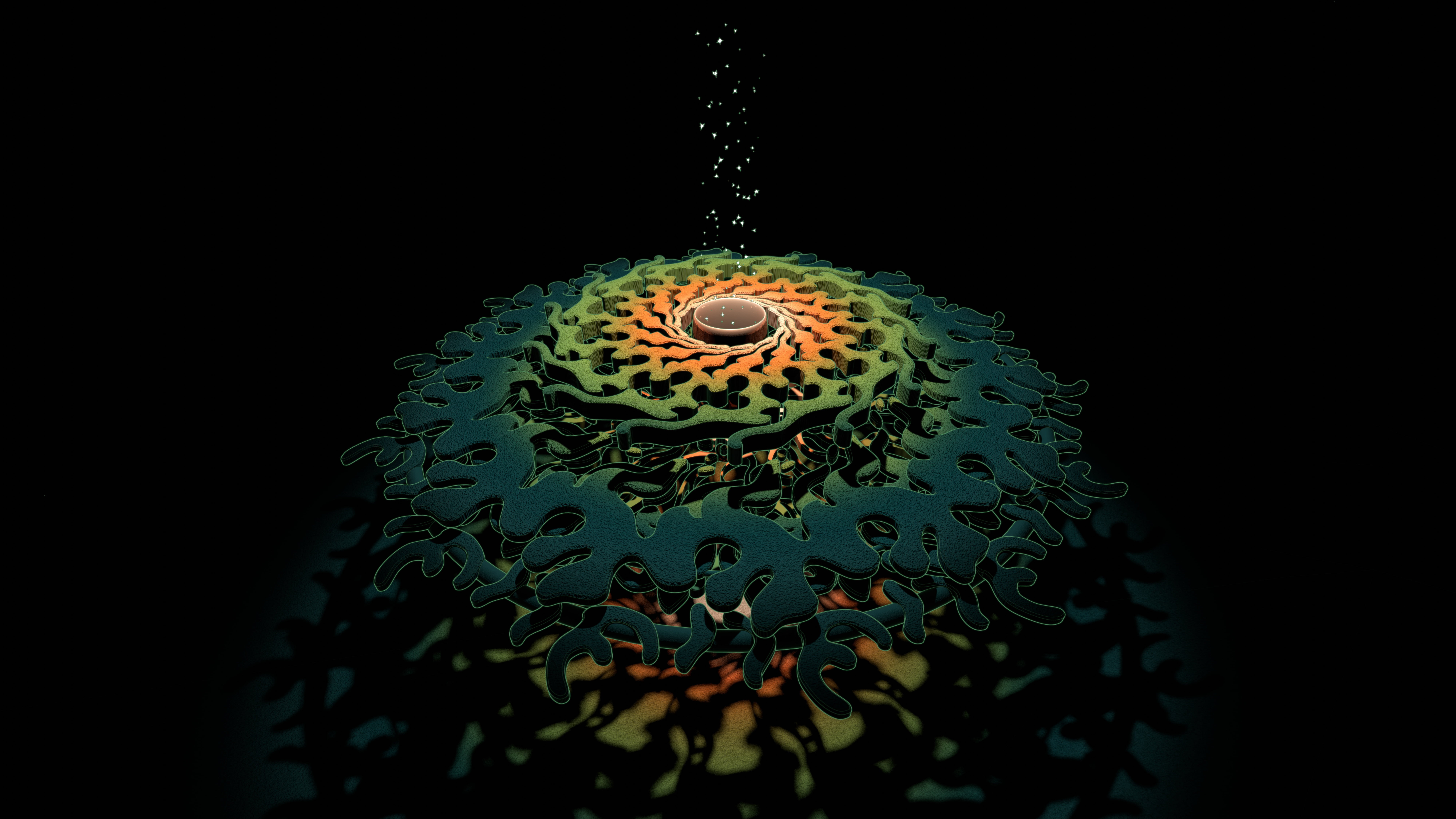 pattern, blender3d, abstraction, 8K, blender render, fantasy, 3dart, intuitive, vectorart, magic, HD Wallpaper