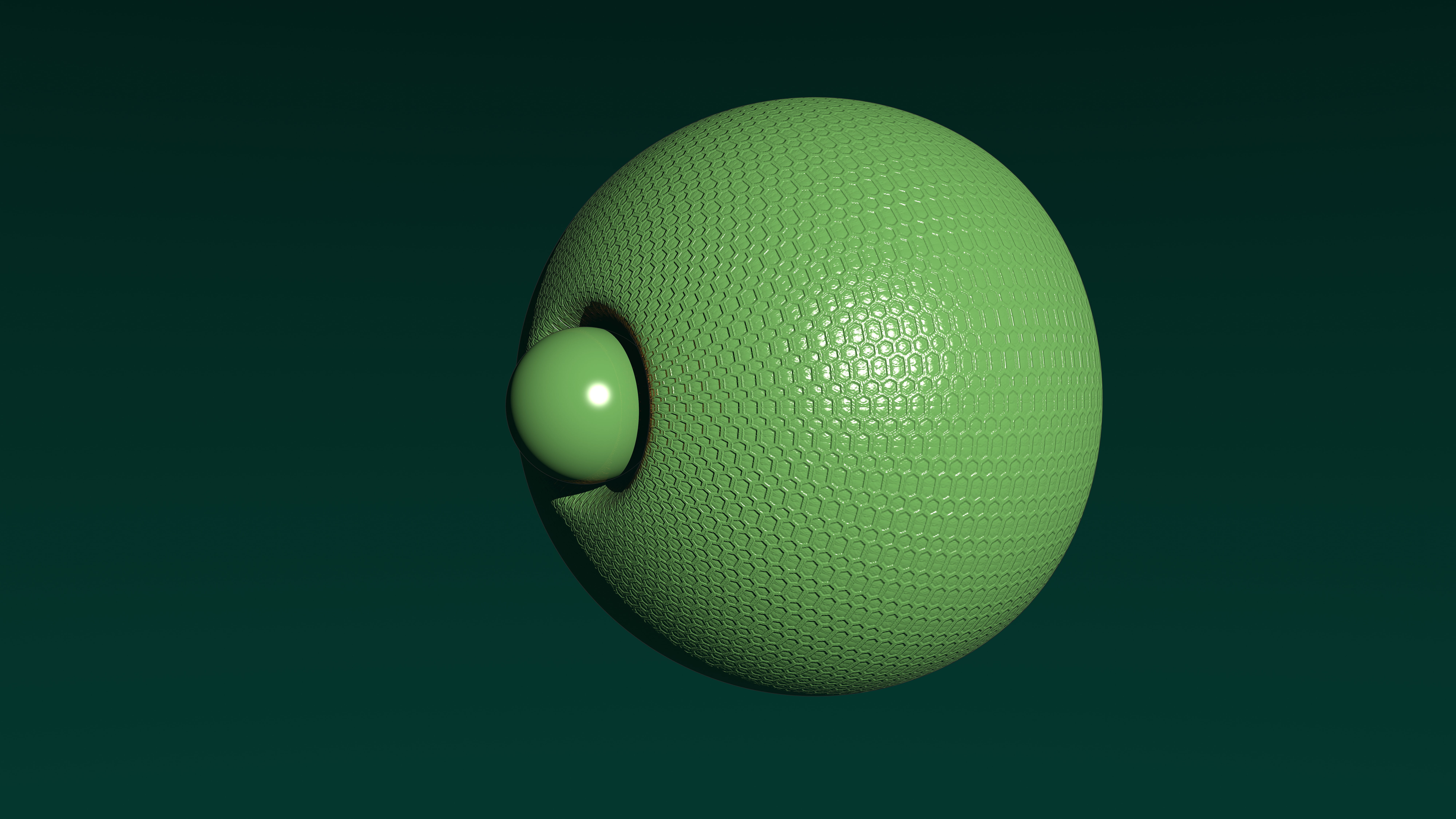 sphere, primitive, blender render, abstraction, scifi, blender3d, 8K, 3dart, HD Wallpaper