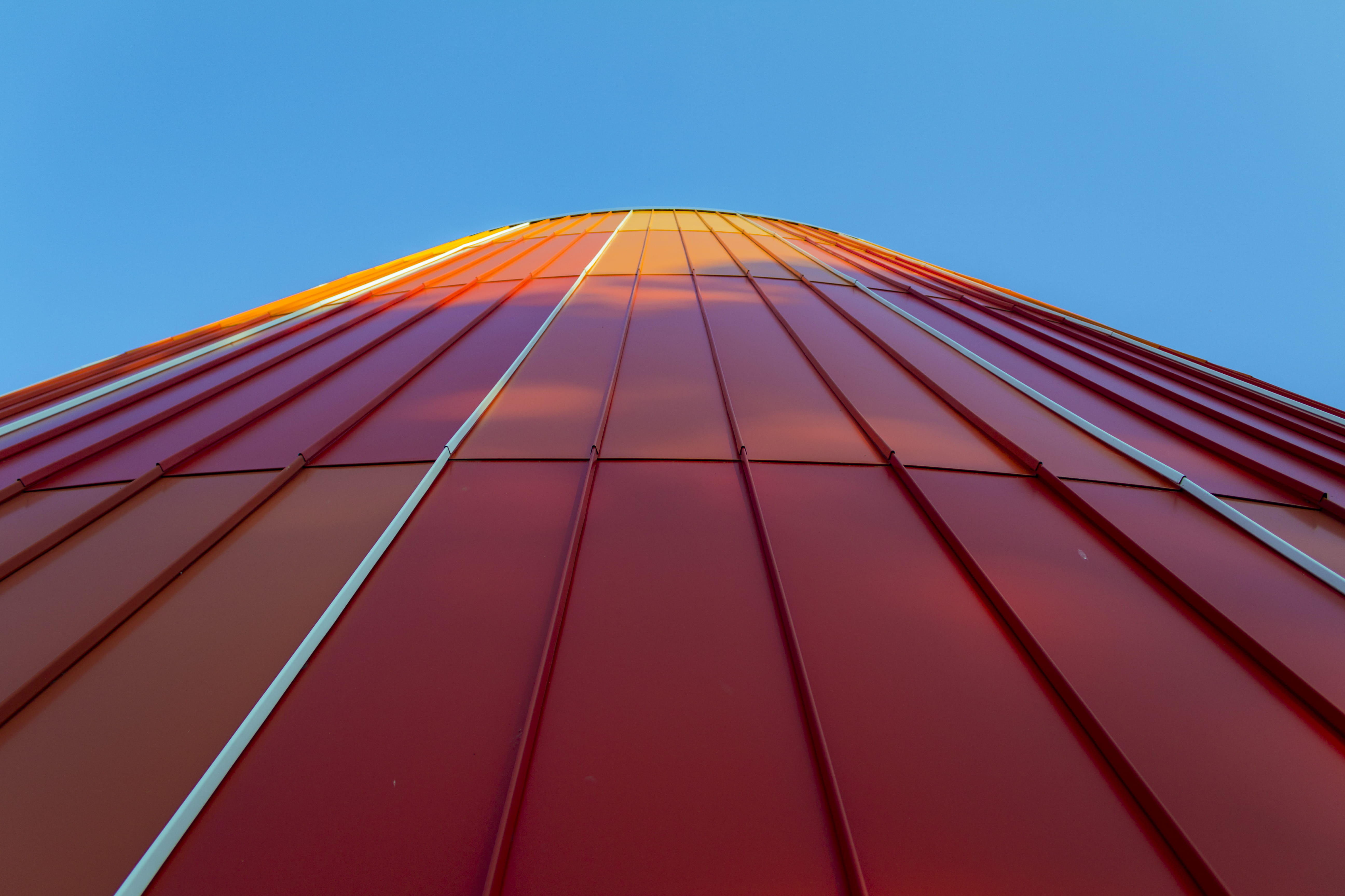 hdr, sky, minimal, pattern, building exterior, skyscraper, nature, bay city, city, office building exterior, no people, red, clear sky, 5K, colors, luxury, HD Wallpaper