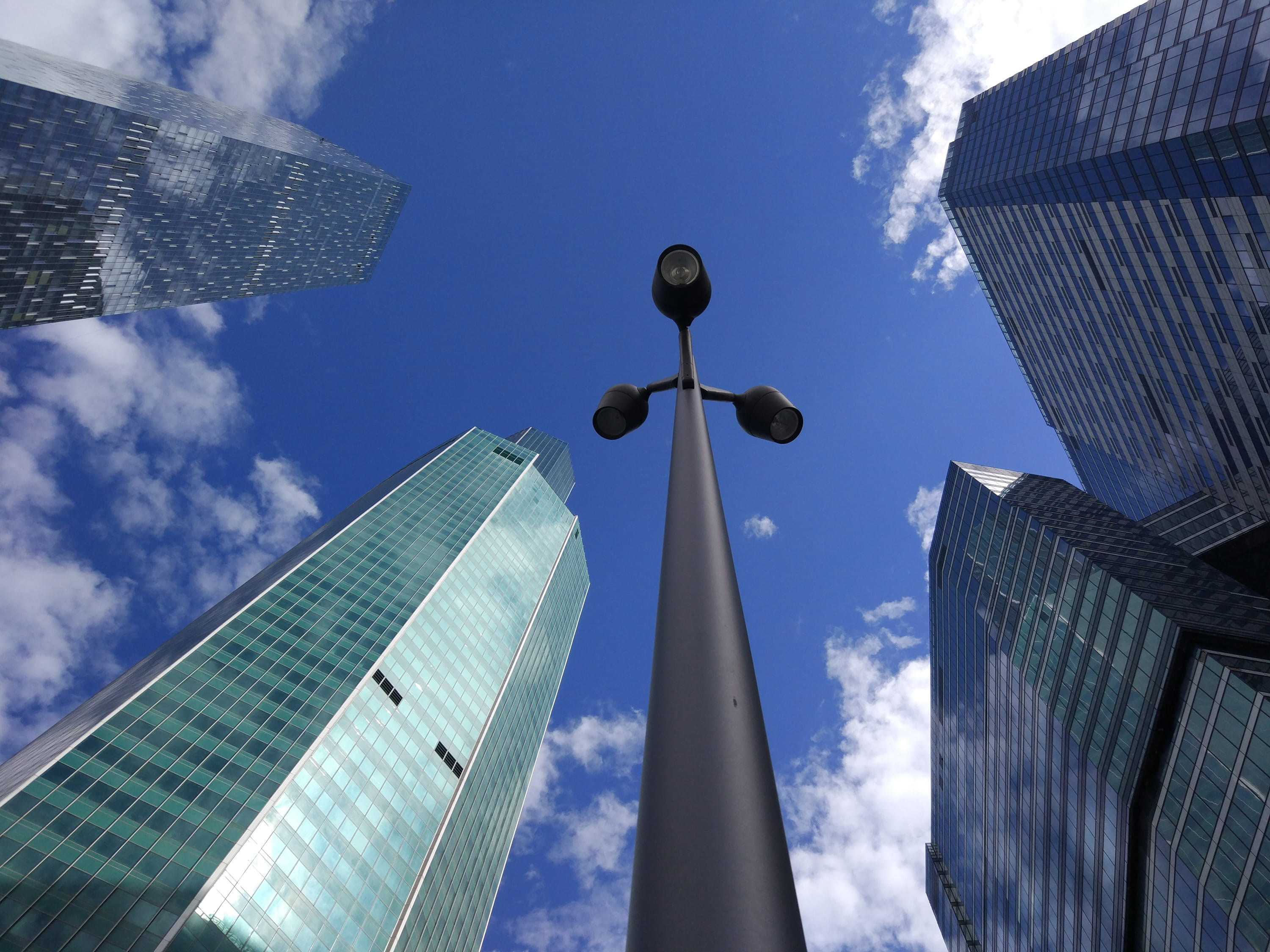 background, estate, office building exterior, building exterior, street, view, corporate, day, tower, no people, finance, skyscraper, cloud - sky, built structure, HD Wallpaper