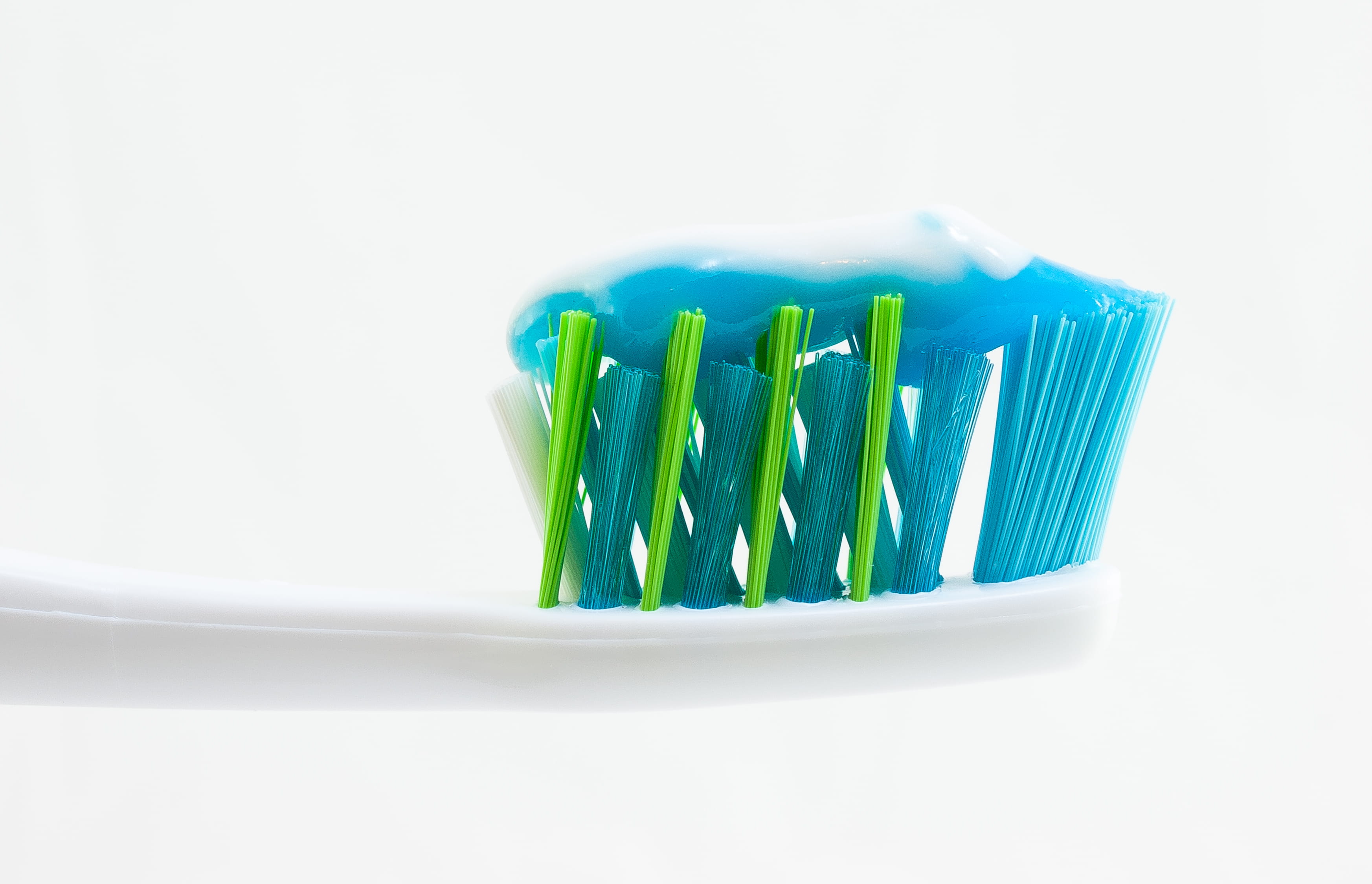 toothbrush, white, 2K, nature, studio shot, blue, white color, hygiene, copy space, equipment, connection, cut out, indoors, toothpaste, computer cable, HD Wallpaper
