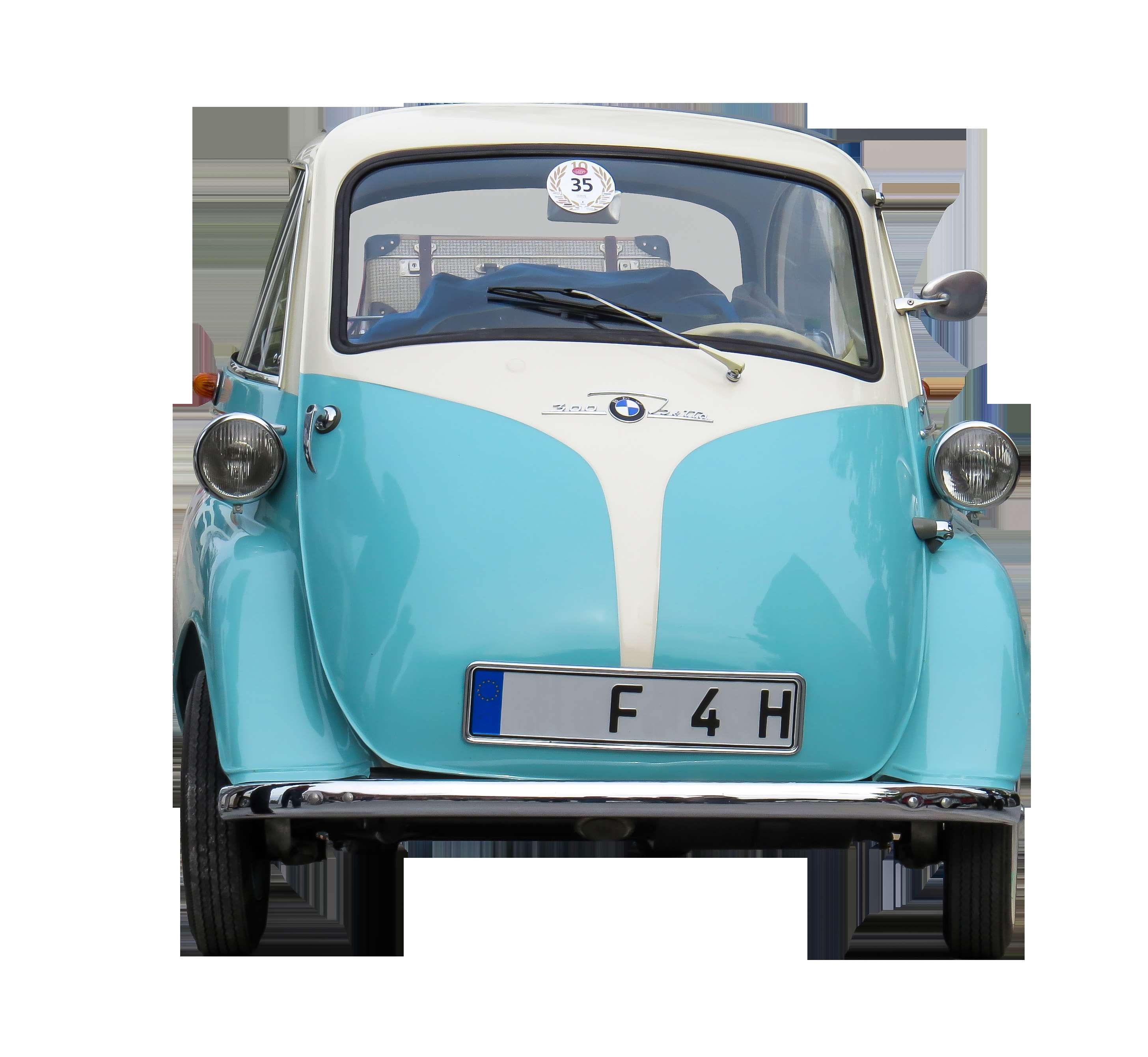 blue, automotive, 2K, png, nostalgic, outdoors, rally, vintage, white color, car racing, historically, classic, travel, no people, isetta, rarity, stationary, HD Wallpaper
