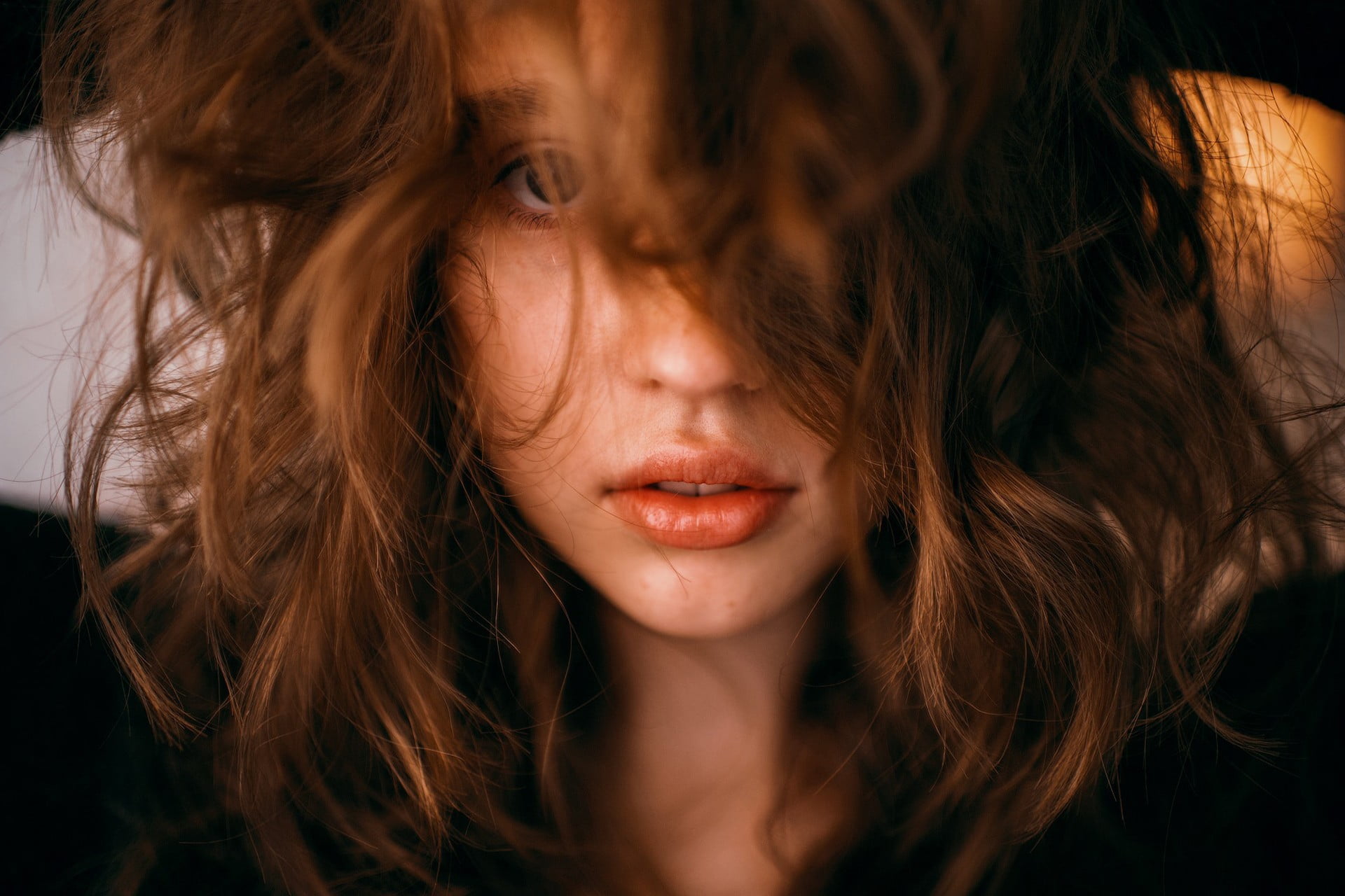 one person, human body part, 1080P, emotion, close-up, front view, hairstyle, brown hair, human face, wind, headshot, face, hair, Marat Safin, human hair, HD Wallpaper