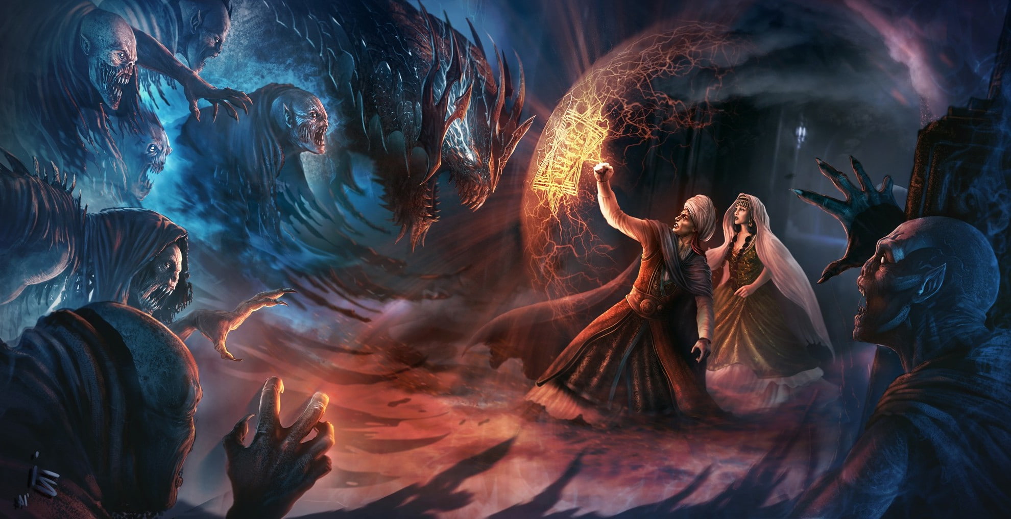creature, vampires, dragon, 1080P, demon, fantasy Art, HD Wallpaper