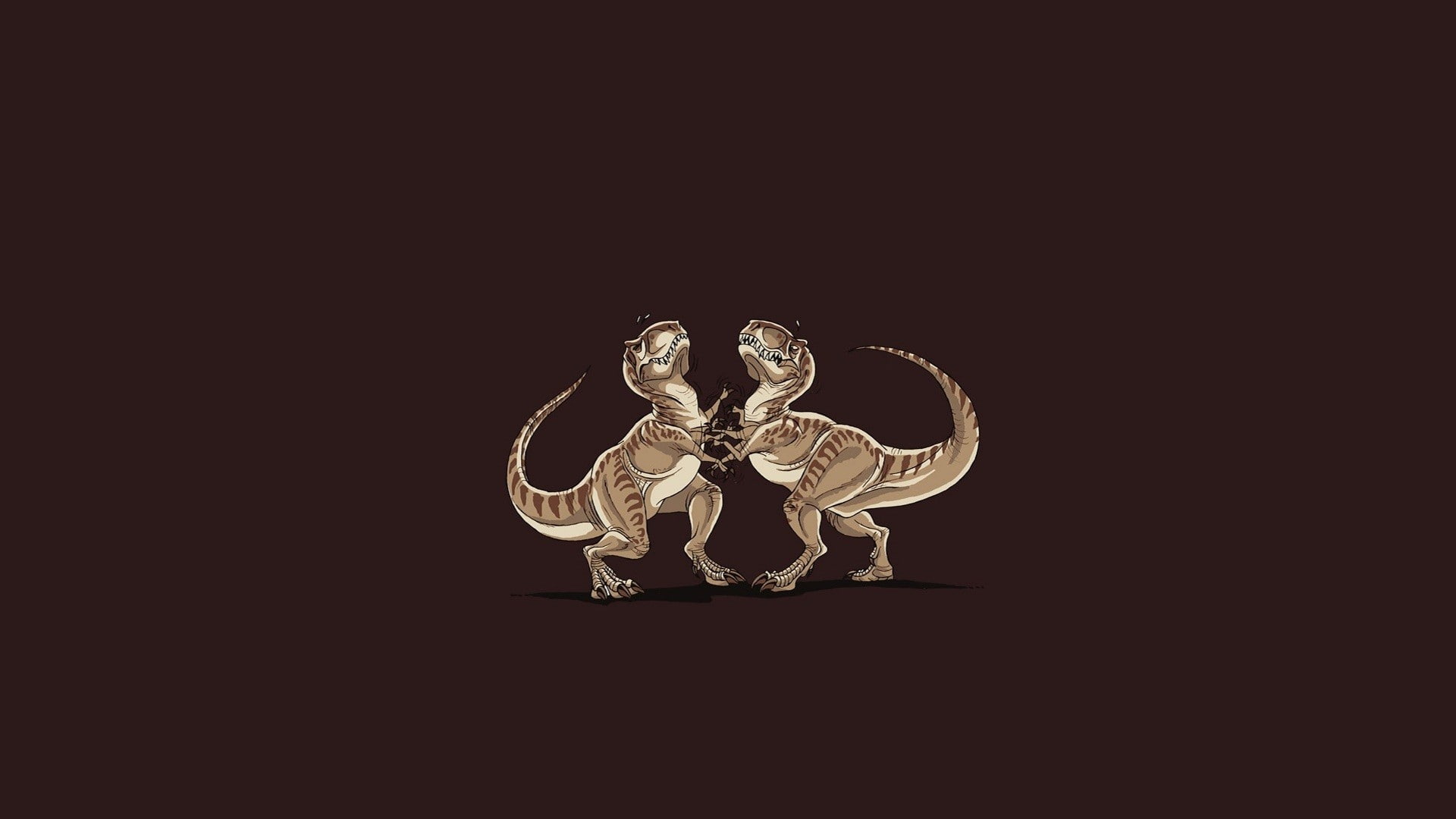 1080P, T-Rex, minimalism, humor, HD Wallpaper