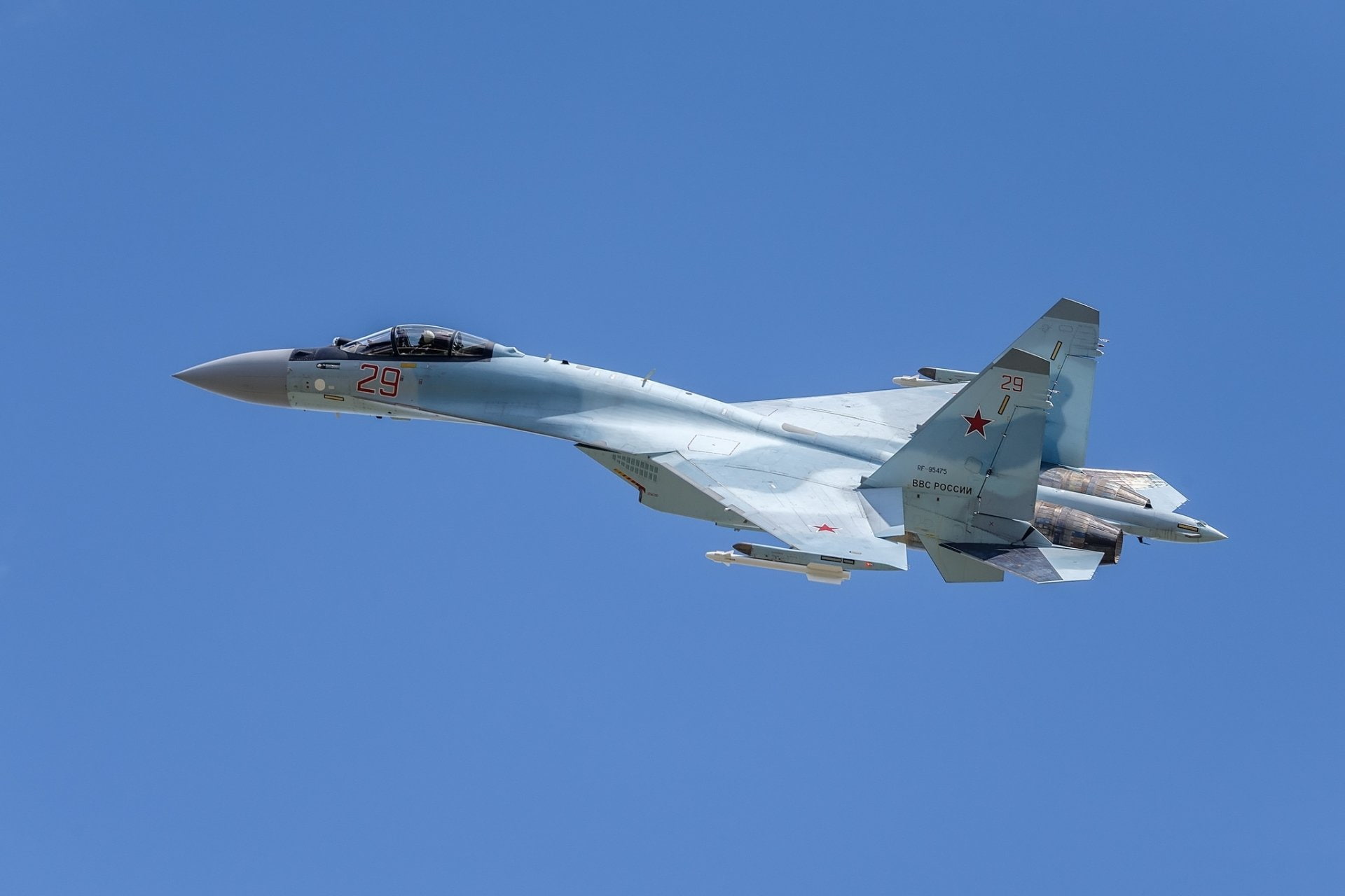 Aircraft, Warplane, Sukhoi Su-35, Jet Fighter, 1080P, Jet Fighters, HD Wallpaper