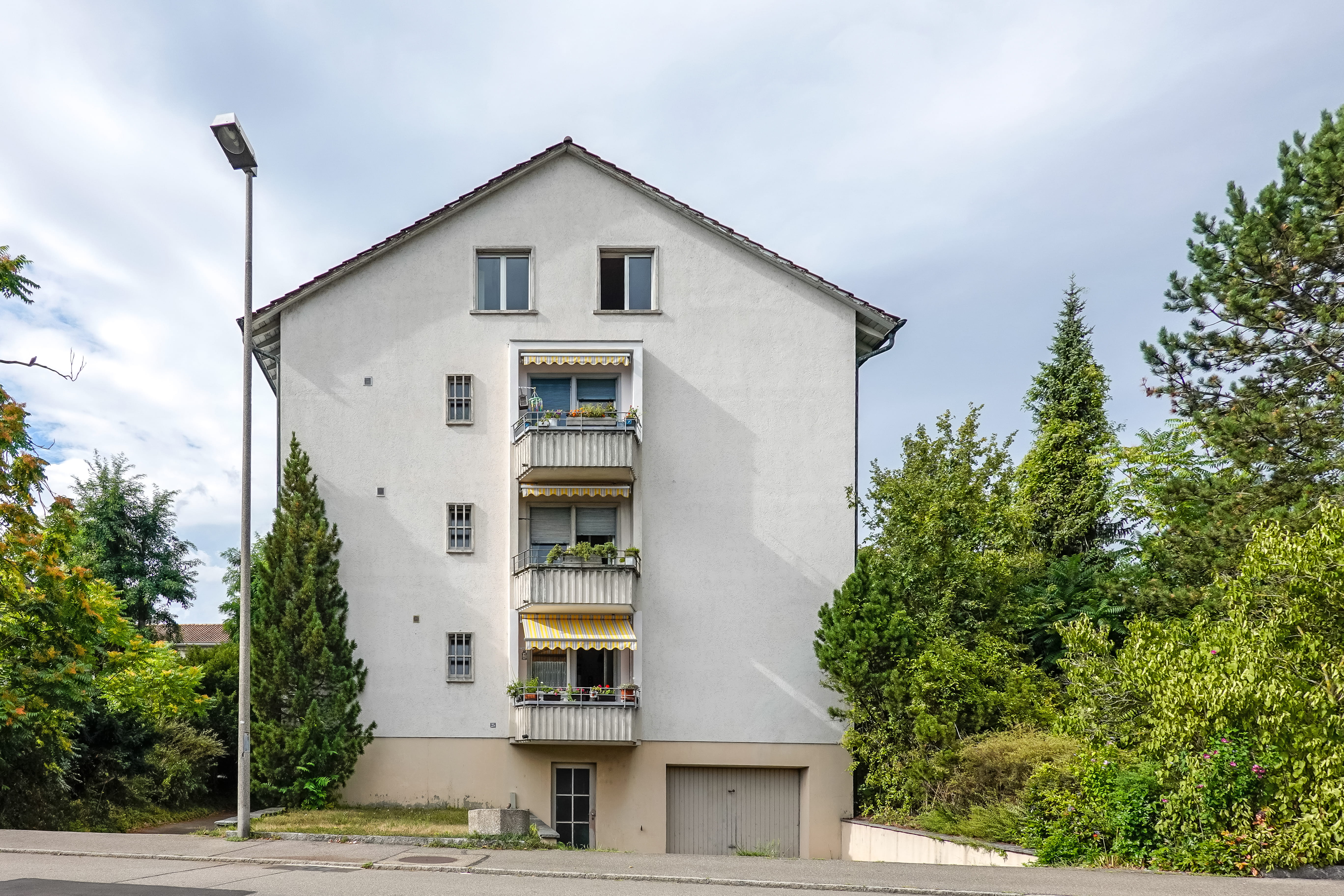 day, white, housing, apartment, tree, place of worship, painted, street, urban, low angle view, architecture, town, window, emptiness, building exterior, HD Wallpaper
