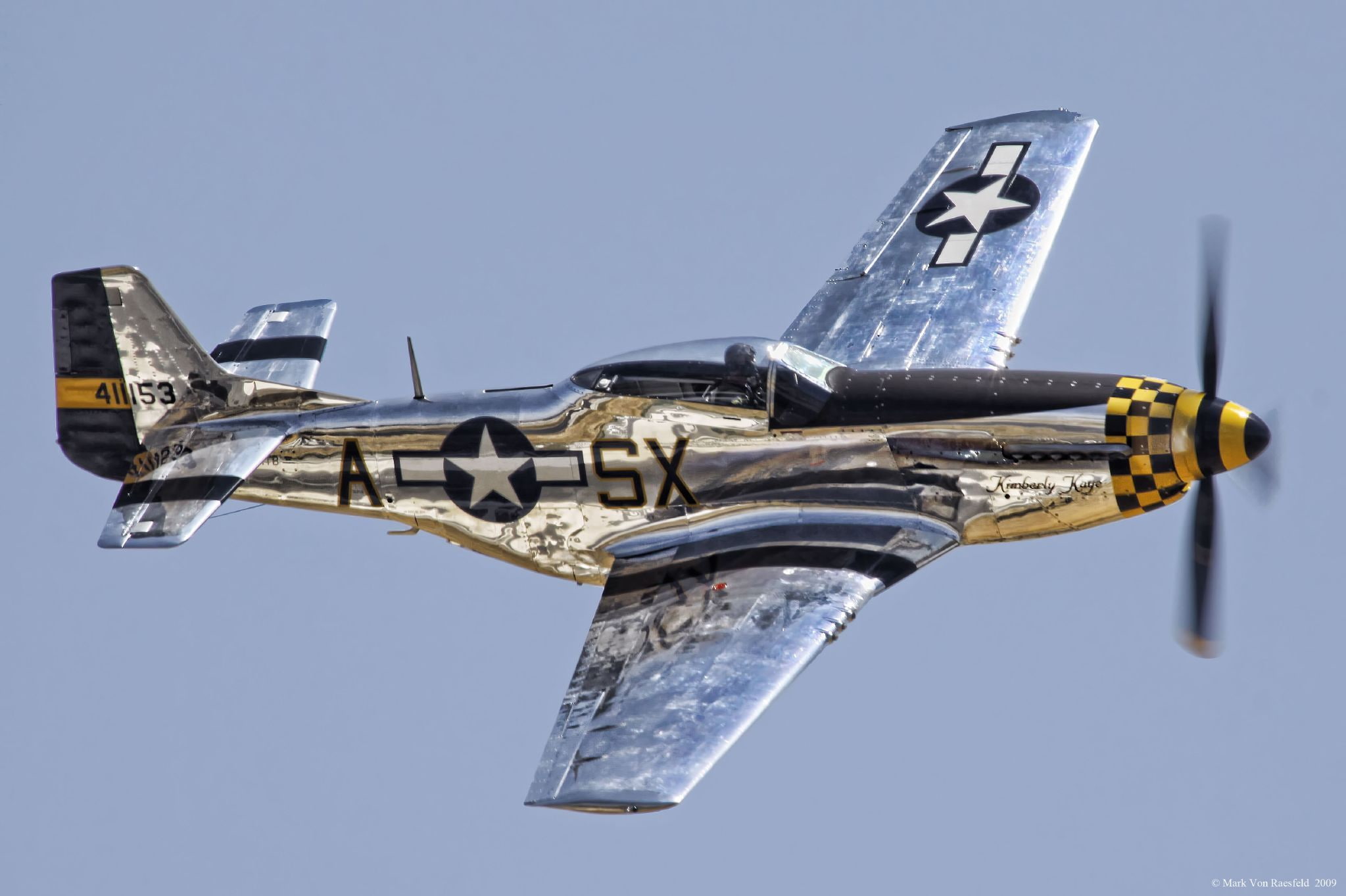 plane, p-51, day, text, airplane, blue, vehicle, 1080P, fighter, air vehicle, mustang, clear sky, sky, mode of transportation, outdoors, aircraft, military, HD Wallpaper