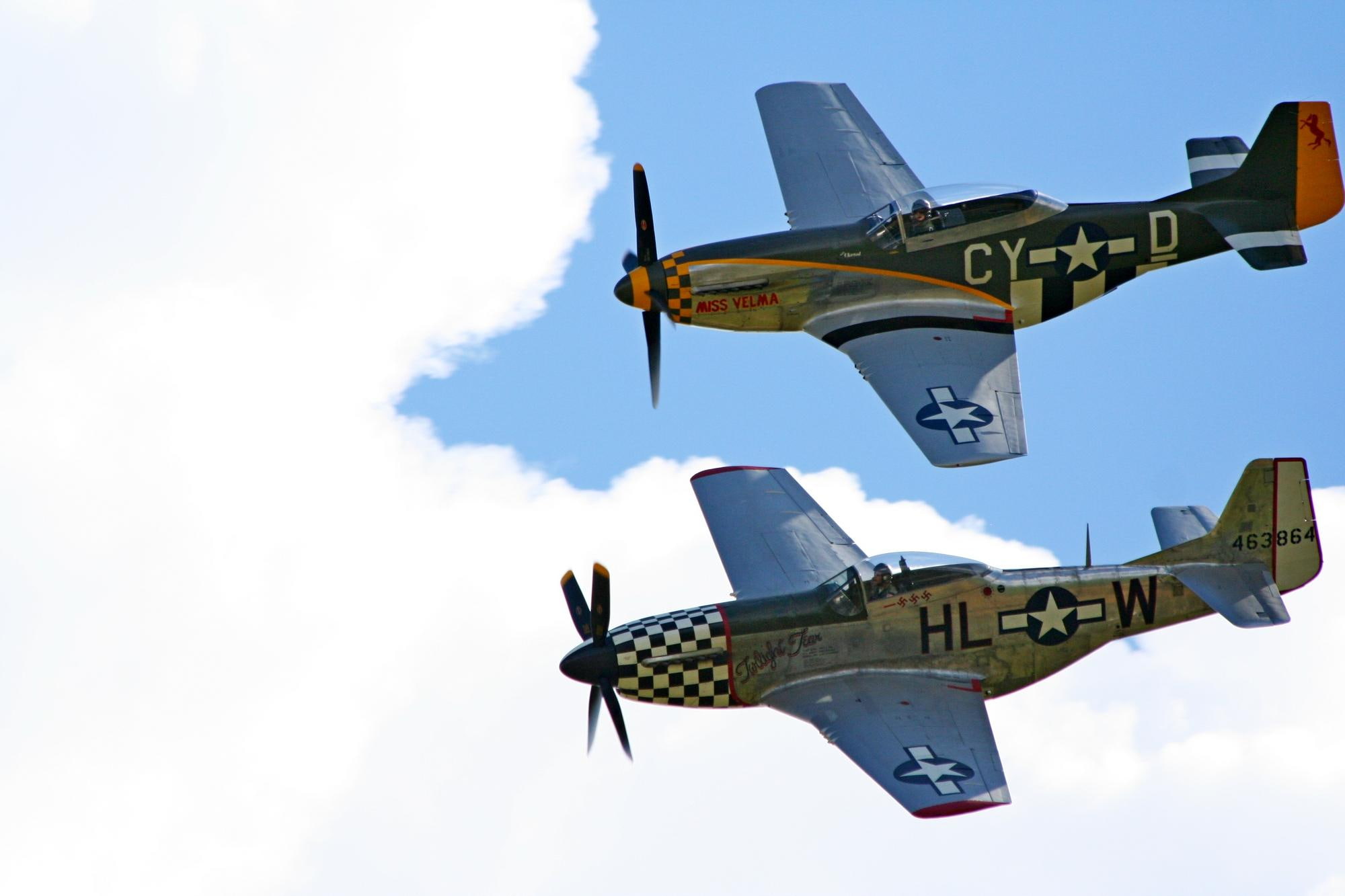 mustang, aircraf, p, hl, planes, w, black, 1080P, north, miss, airplane, tear, gray, plane, twilight, mustangs, american, two, beige, velma, p-51, wwii, HD Wallpaper
