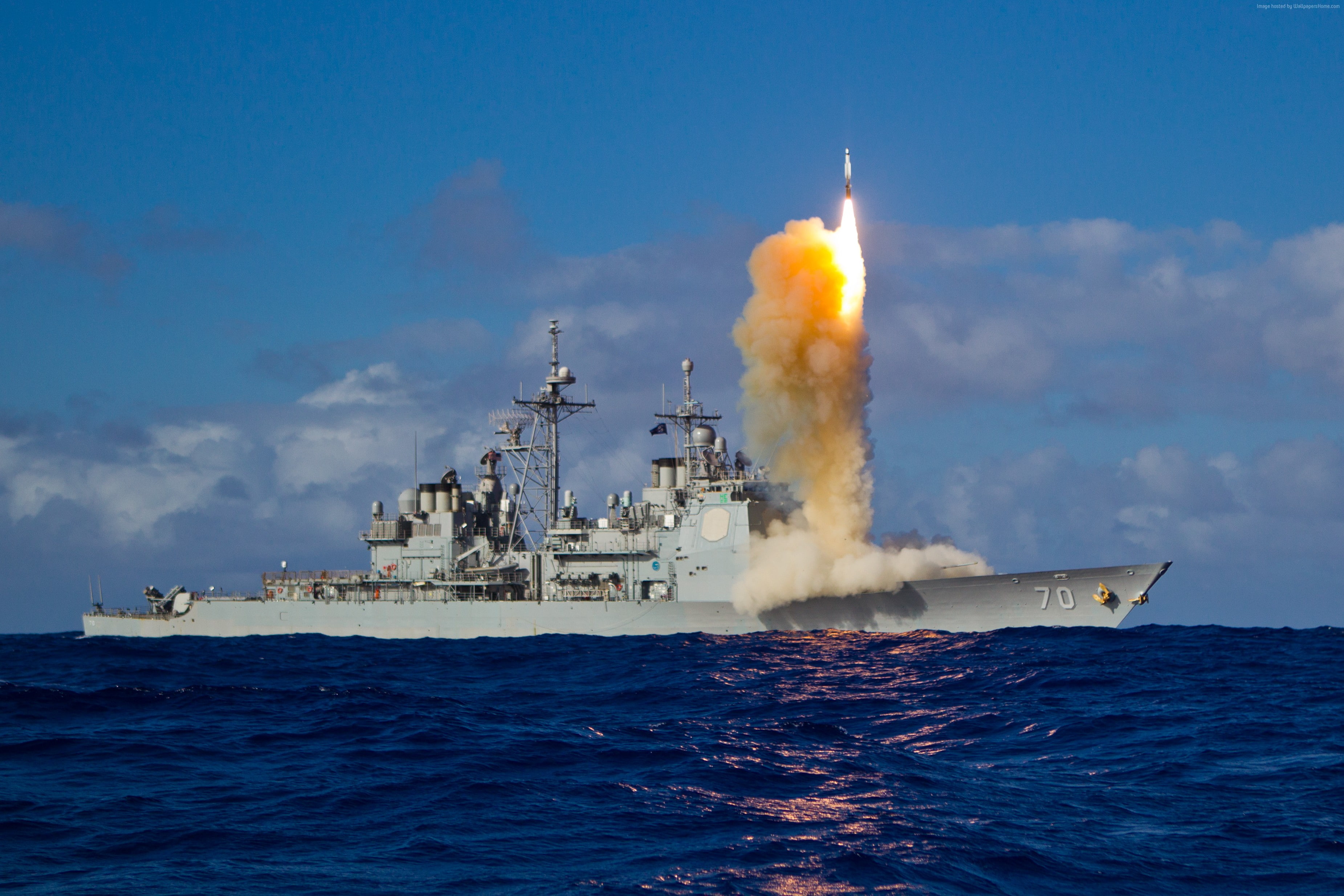 CG-70, cruiser, 2K, USS Lake Erie, USA Navy, HD Wallpaper