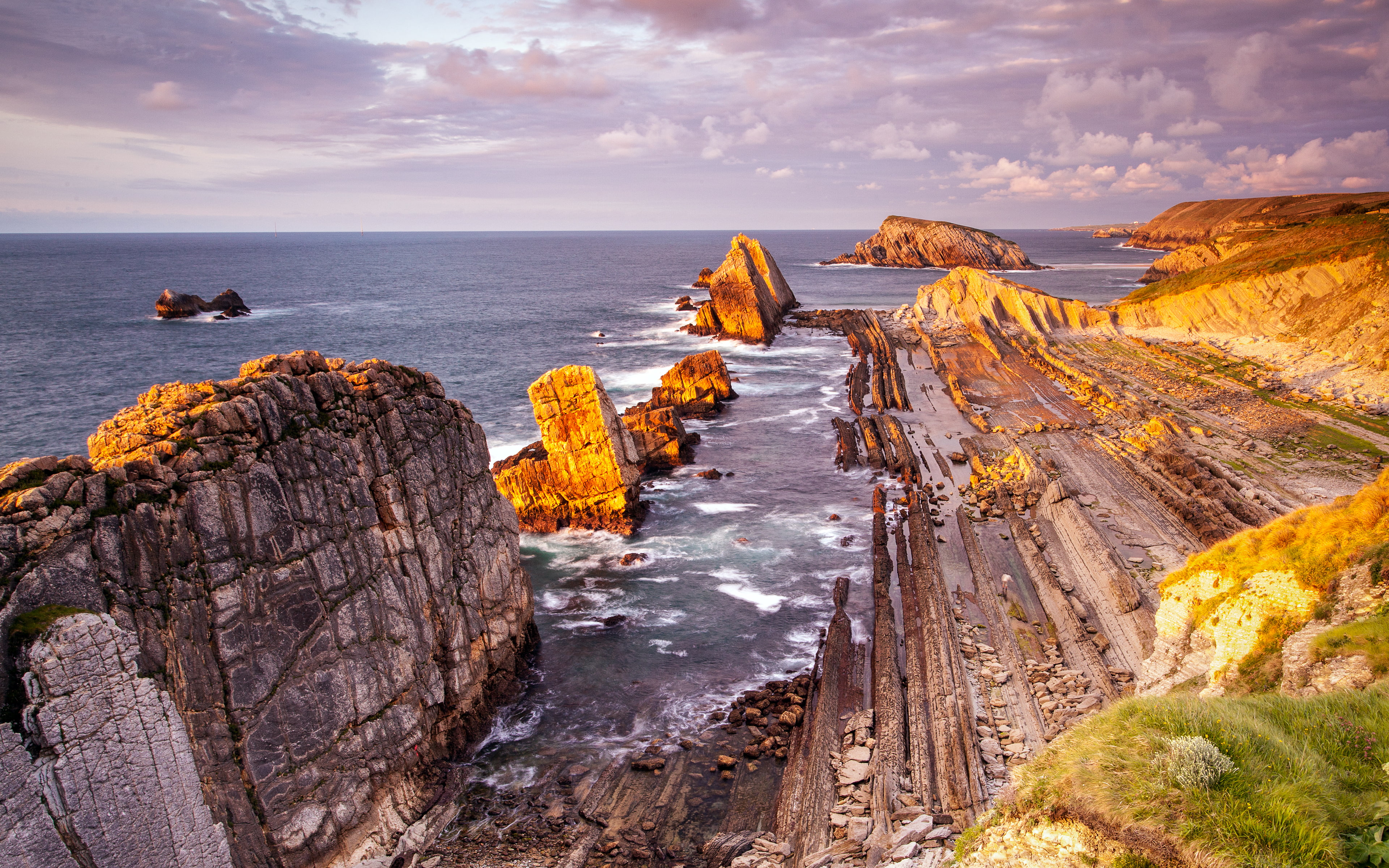 seascape, rock, water, rock - object, scenics - nature, ocean, outdoors, environment, photography, land, sky, rockycoastline, horizon over water, coastal, HD Wallpaper