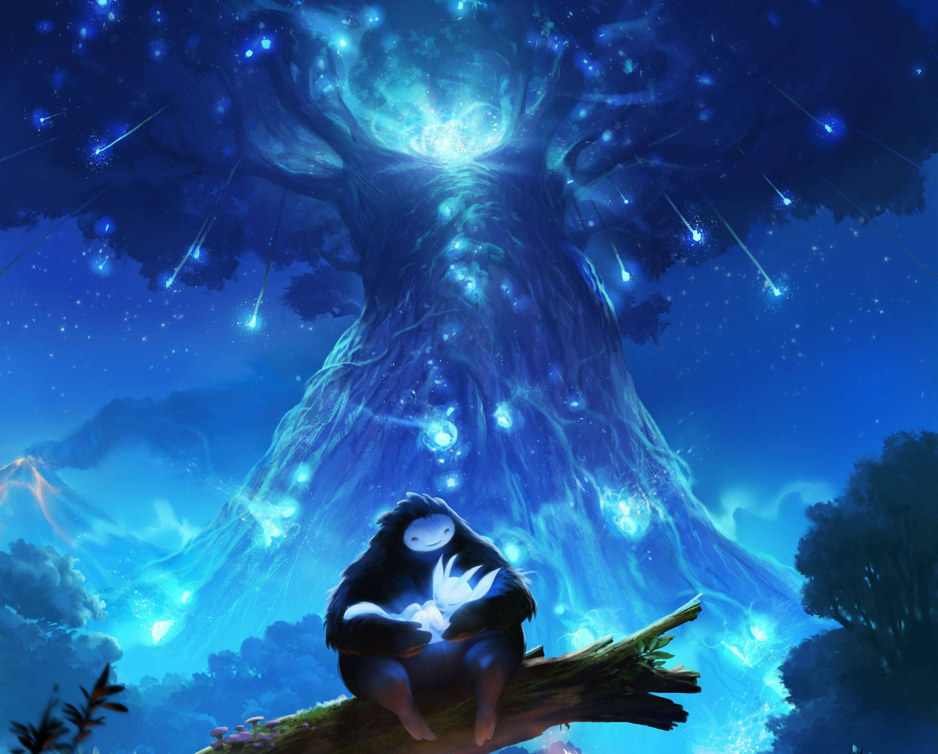water, ori and the blind forest 4k picture desktop, leisure activity, underwater, sea, 2K, blue, outdoors, adult, adventure, swimming, lifestyles, night, HD Wallpaper