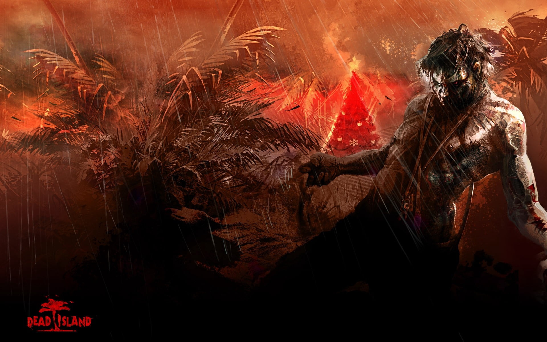 outdoors, caucasian Ethnicity, one Person, firework display, fire - Natural Phenomenon, women, blood, poster, multi colored, forest, dead, flame, 1080P, HD Wallpaper
