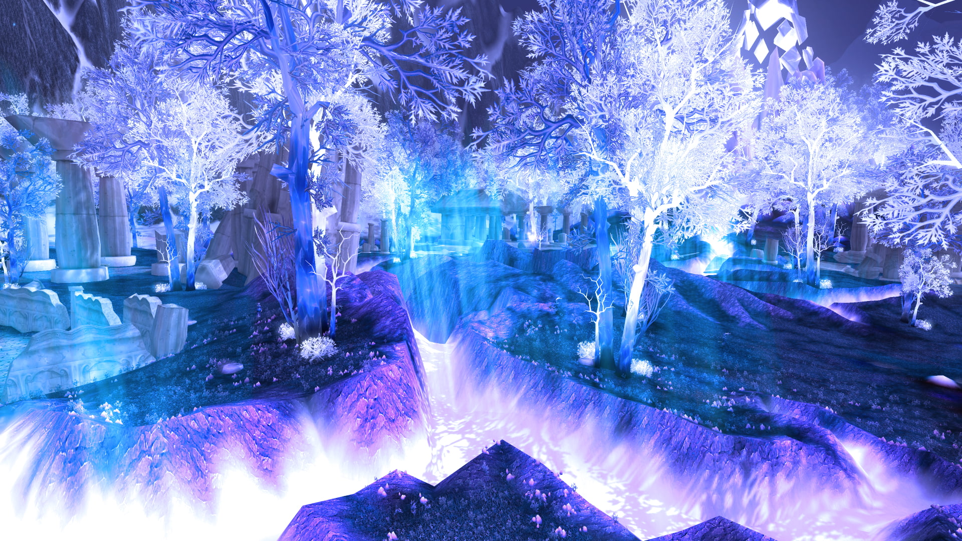 blue, World of Warcraft, video games, Crystalsong Forest, Blizzard Entertainment, 1080P, HD Wallpaper