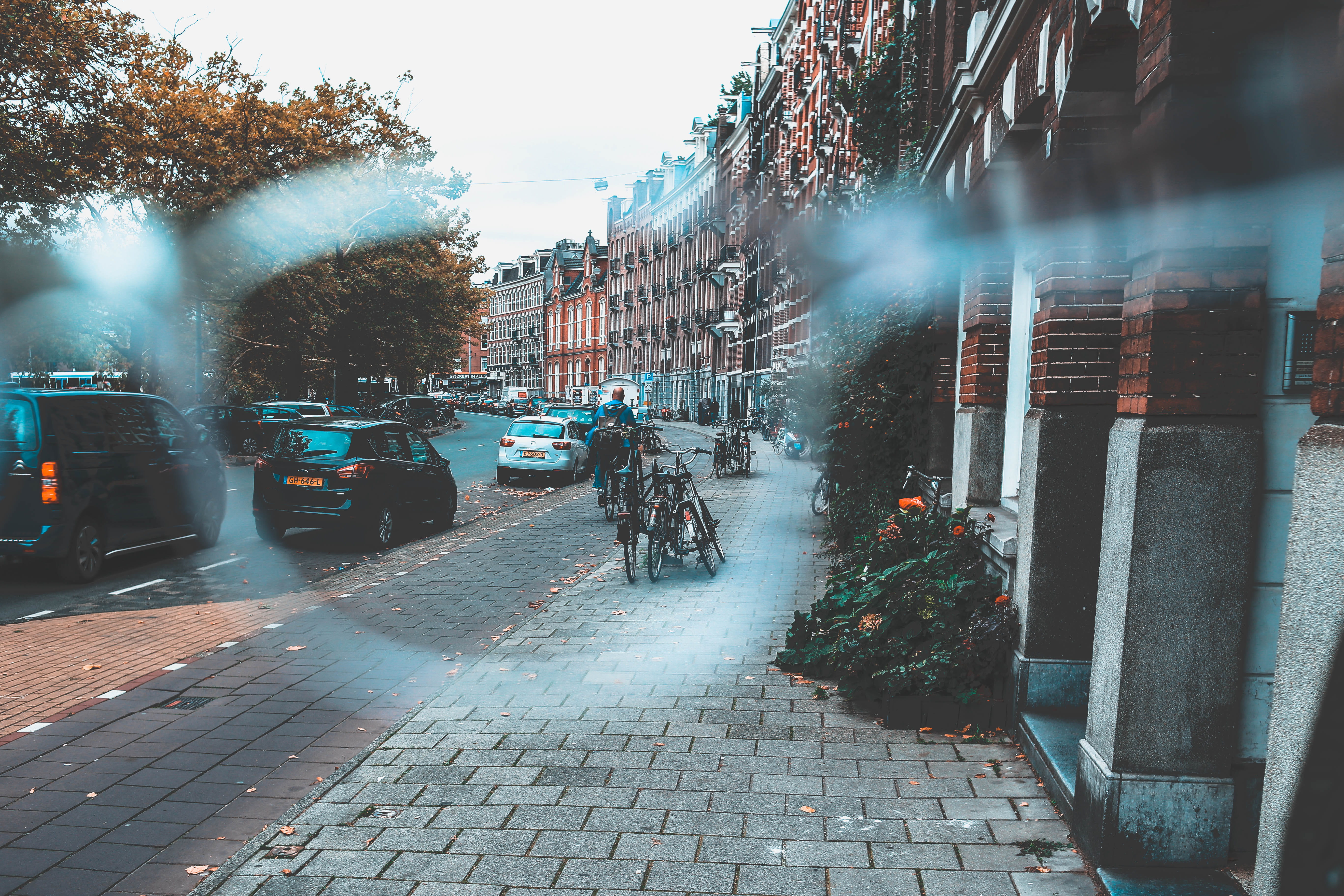 road, footpath, human, town, pedestrian, outdoors, street, group of people, paving stone, urban, transportation, person, bike, pavement, automobile, building exterior, HD Wallpaper