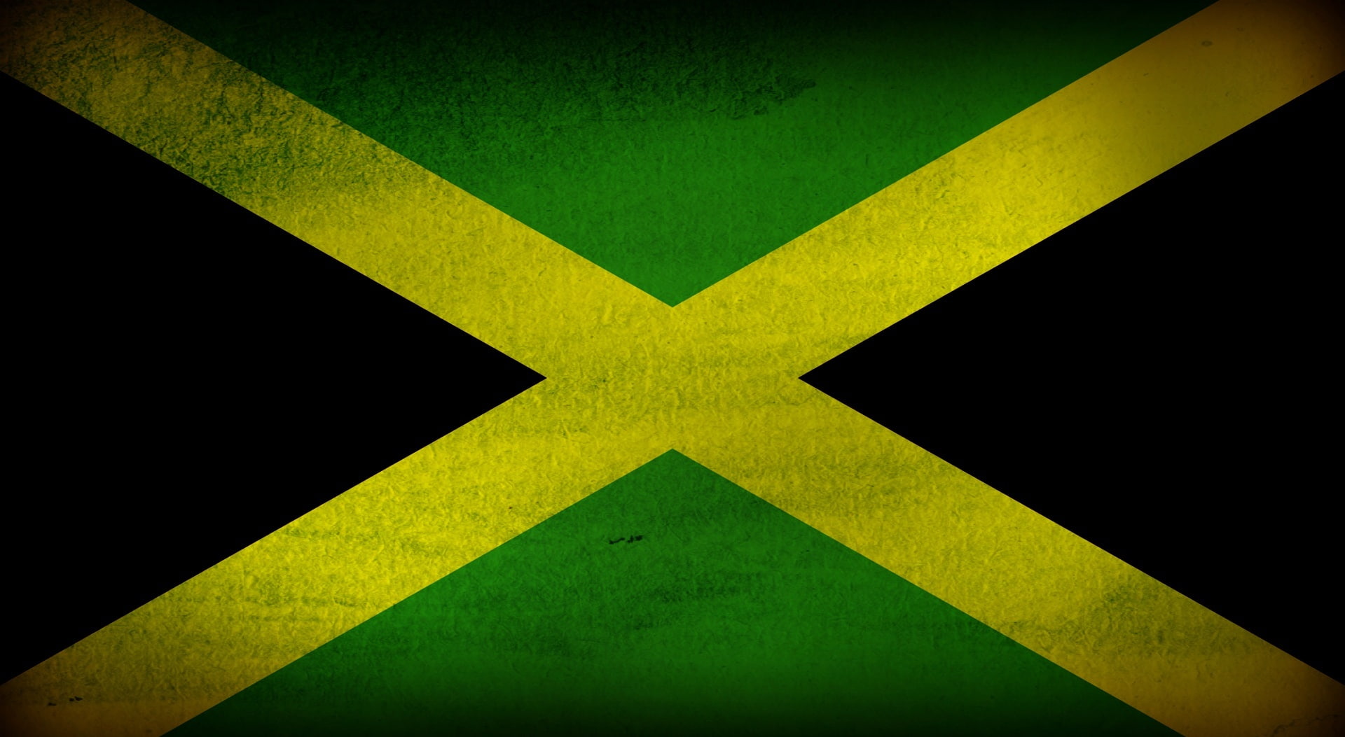 jamaica, sign, textured, full frame, backgrounds, jamaican, studio shot, close-up, 1080P, cross shape, green color, Flag, geometric shape, design, shape, HD Wallpaper