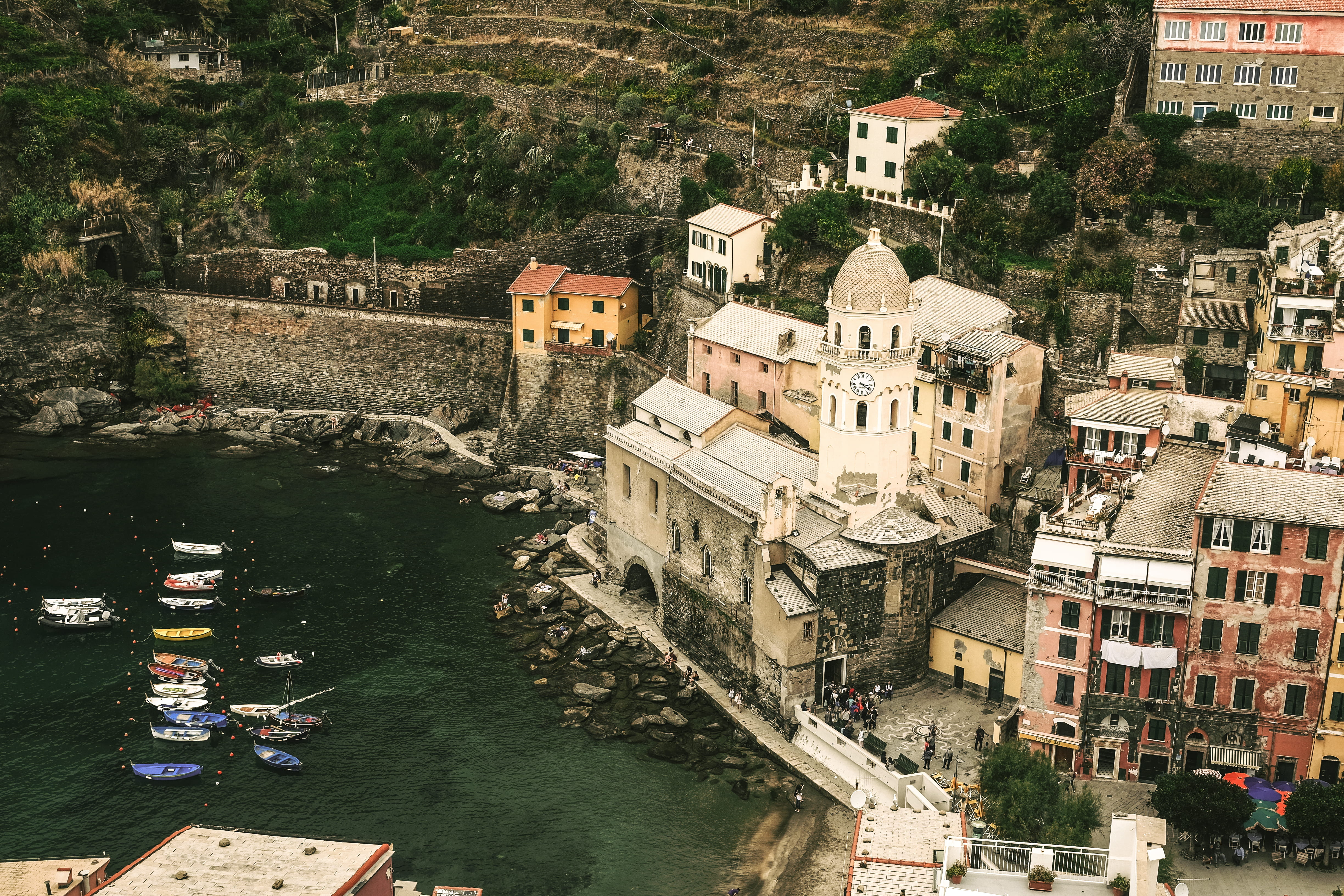 xt10, nature, boat, portofino, tree, near, sea, nautical vessel, water, building exterior, town, topview, plant, day, body, architecture, white, travel, HD Wallpaper