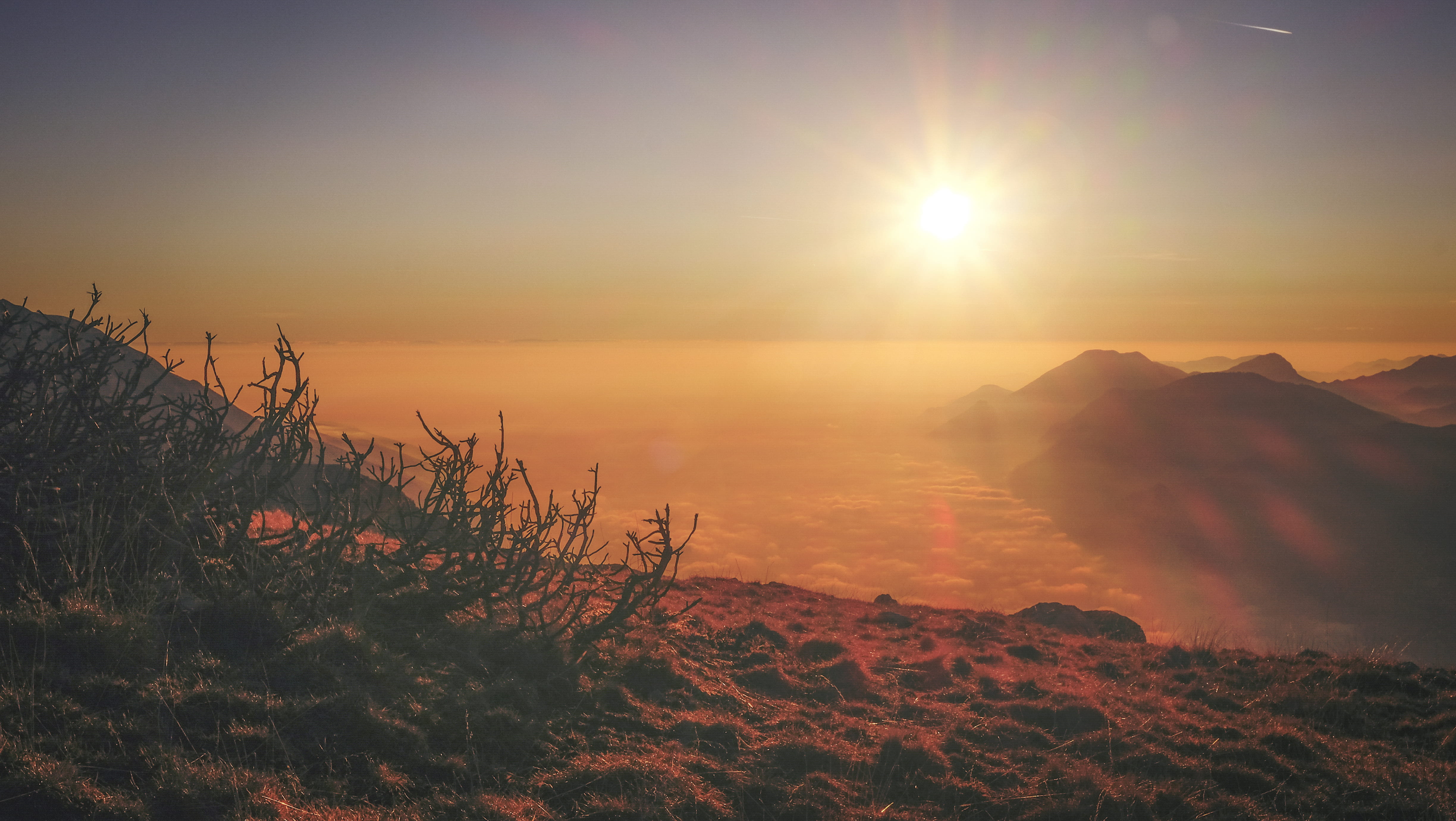 golden, no people, sunset, sunlight, idyllic, scenics - nature, sun, travel, land, view, fuji, bright, body, fujifilm, sky, rock, beauty in nature, outdoors, HD Wallpaper