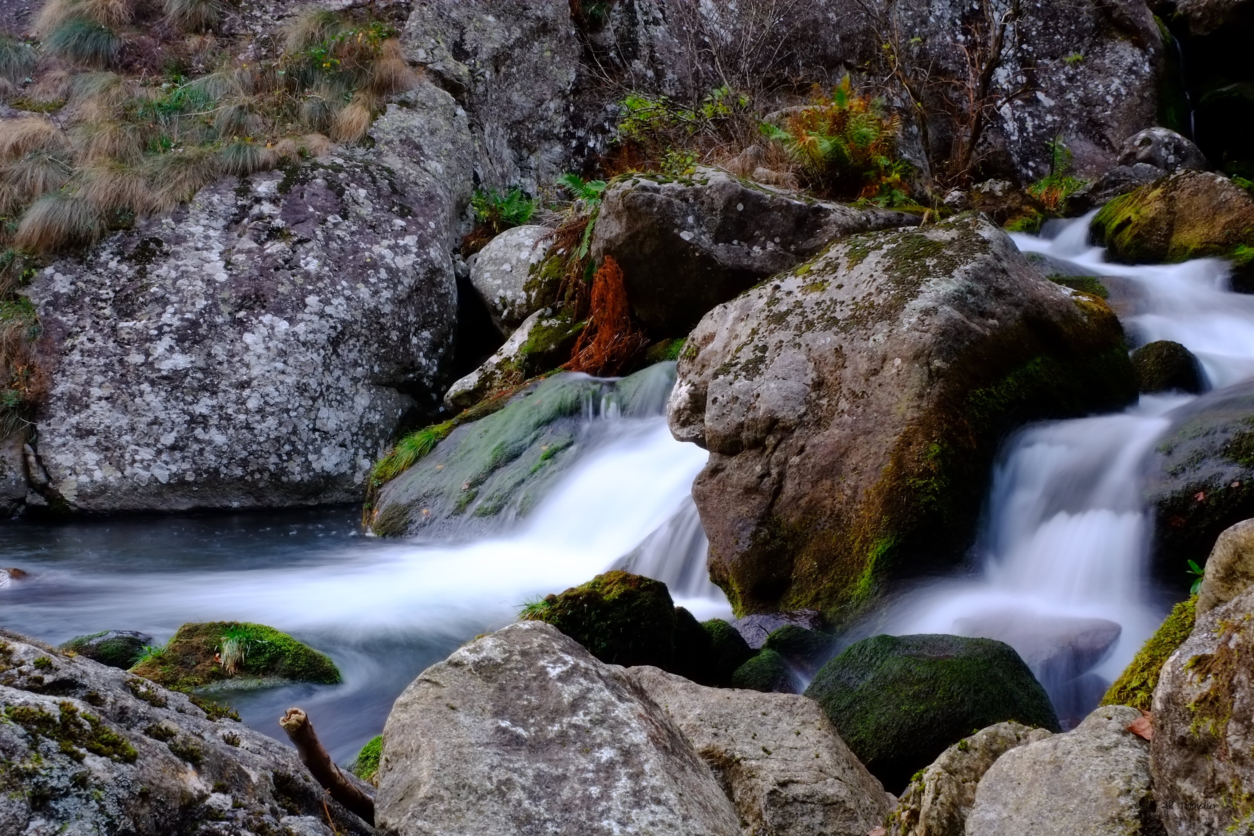landscape, rock - Object, forest, outdoors, stones, Midi-Pyrénées, France, scenics, river, stream, day, nature, waterfall, Le, sur, water falls, ngc, time, HD Wallpaper