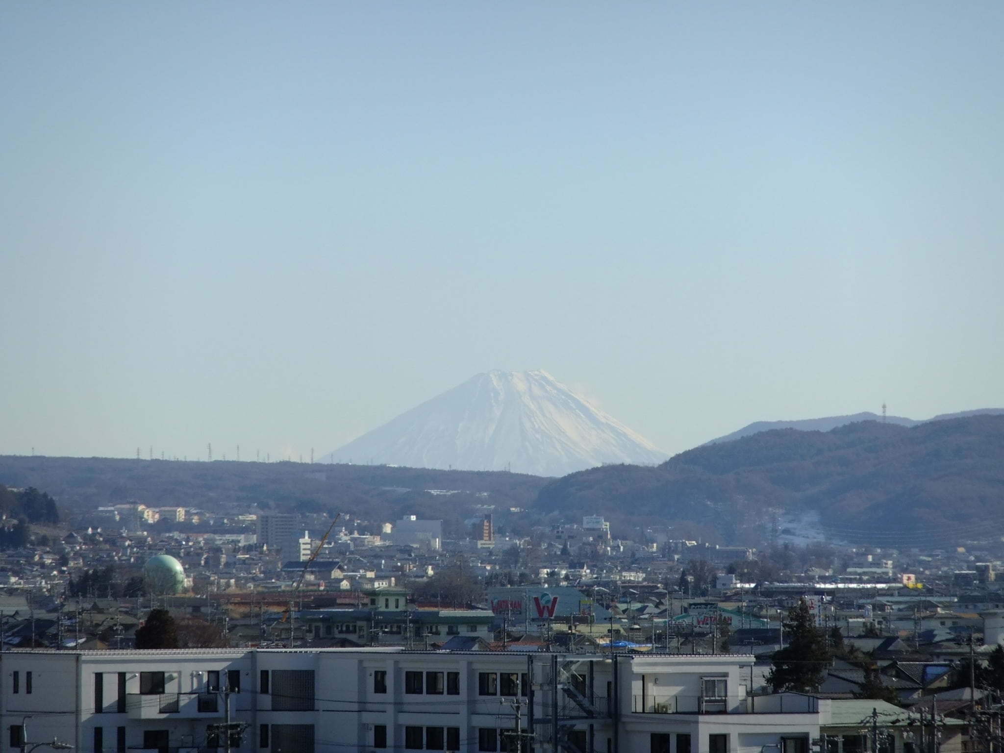 volcano, travel destinations, mountain, city, day, snowcapped mountain, high angle view, mt fuji, nature, building, fuji, architecture, building exterior, HD Wallpaper