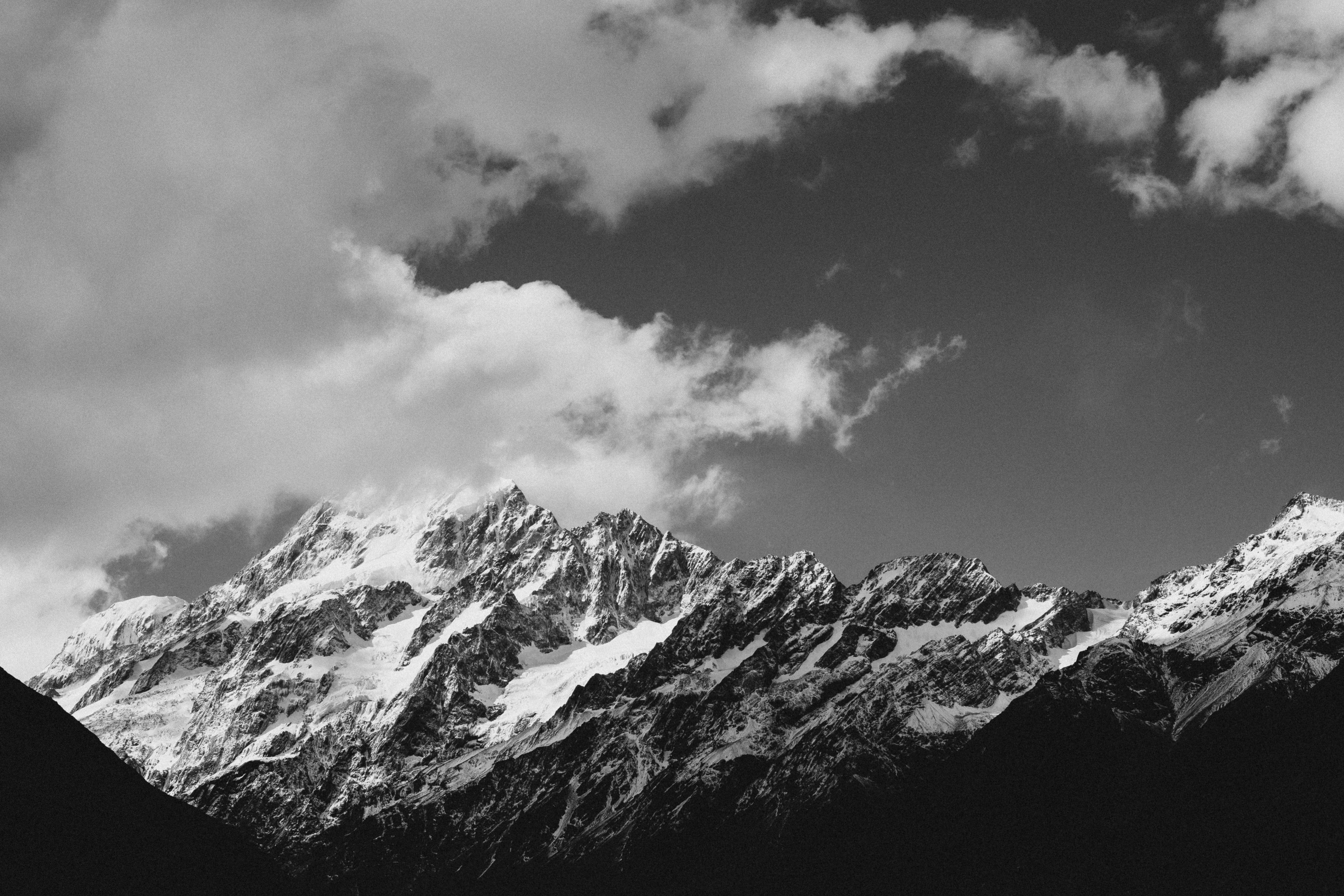 tranquil scene, snowcapped mountain, snow, day, outdoors, no people, mt cook, scenics - nature, environment, winter, mountain range, cold temperature, beauty in nature, HD Wallpaper